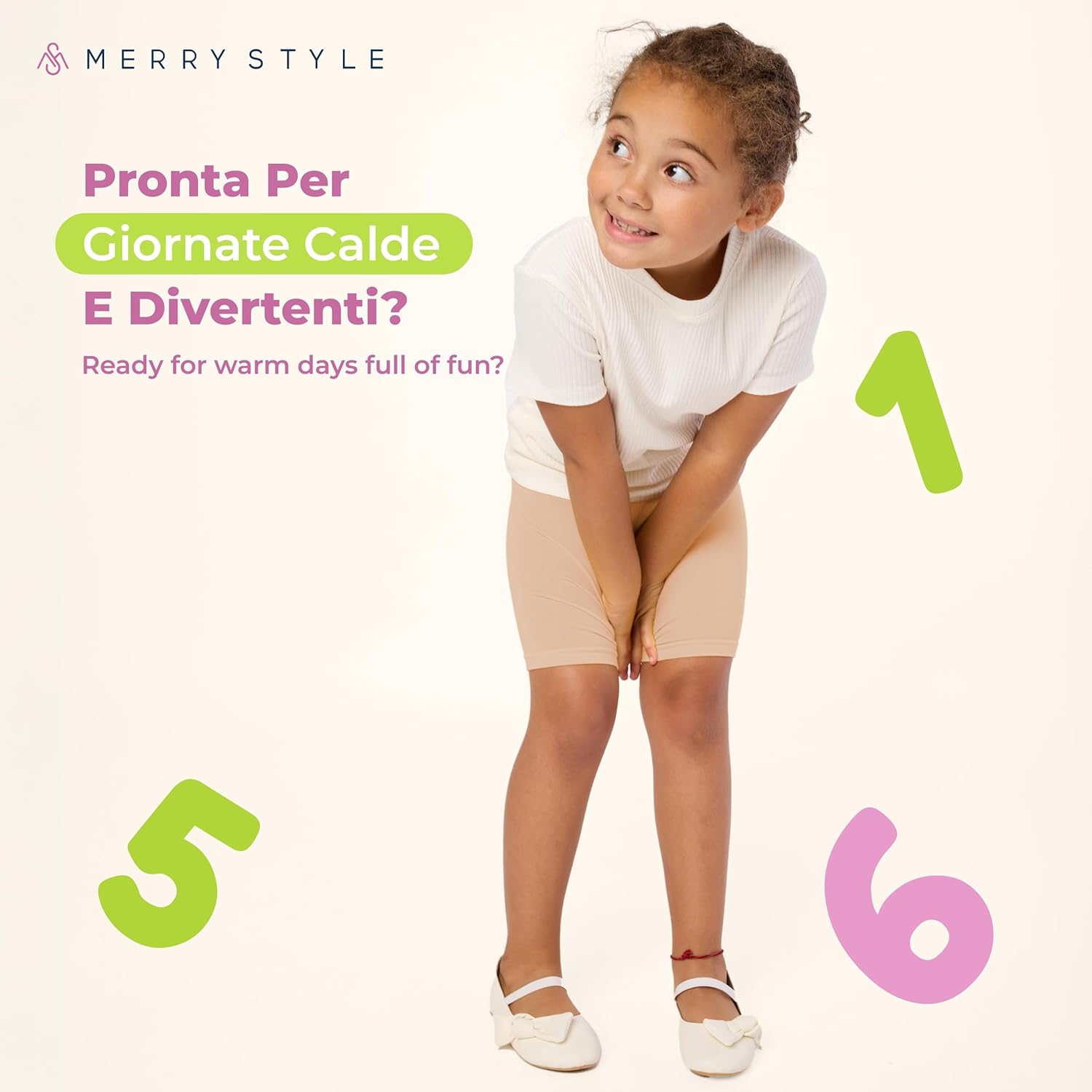 Thumbnail 4 de Merry Style Leggings Corti Bambina e Ragazza MS10-227