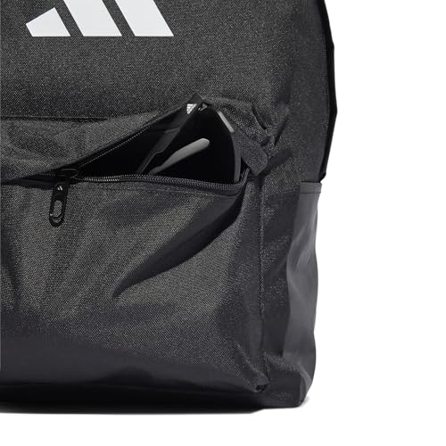Detalle de adidas Unisex - Adulto Classic 3Bars Backpack, Black/White, 27,5 L, Taglia Unica