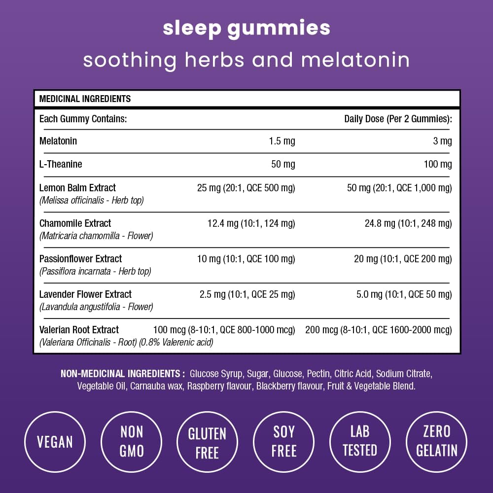Thumbnail 1 de NutraChamps Sleep Gummies, 2-Pack, 120 Gummies, Berry, Vegan Melatonin Blend
