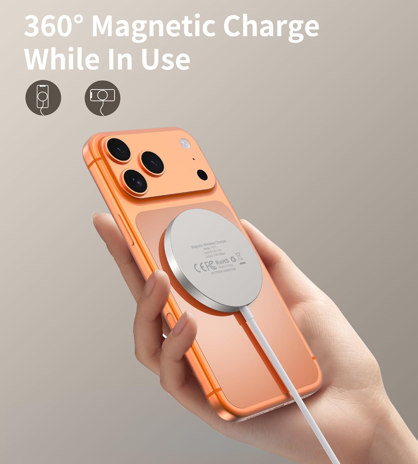 Detalle 2 de RoRoSkin Mag Safe Ladegerät 20W