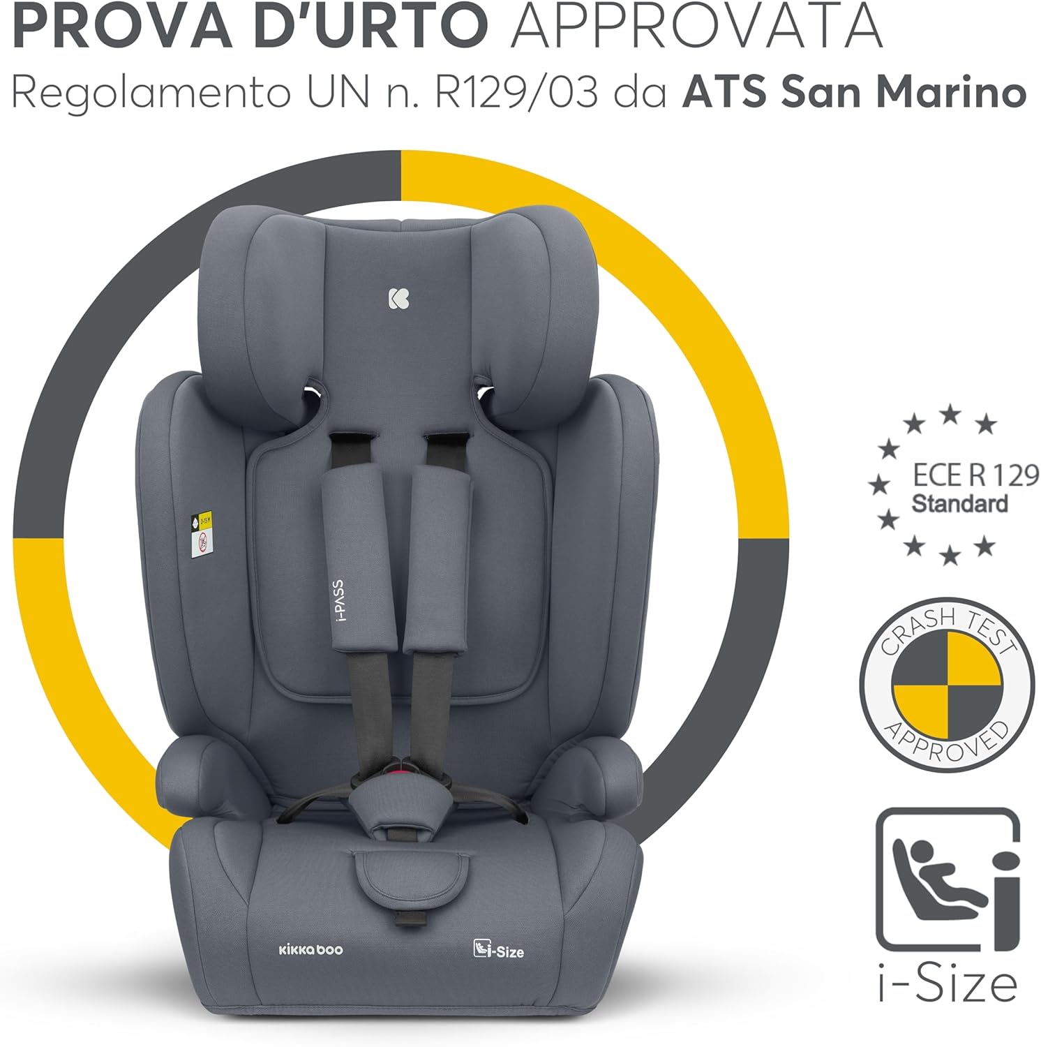 Detalle 2 de KikkaBoo Seggiolino Auto 9-36 kg i-PASS