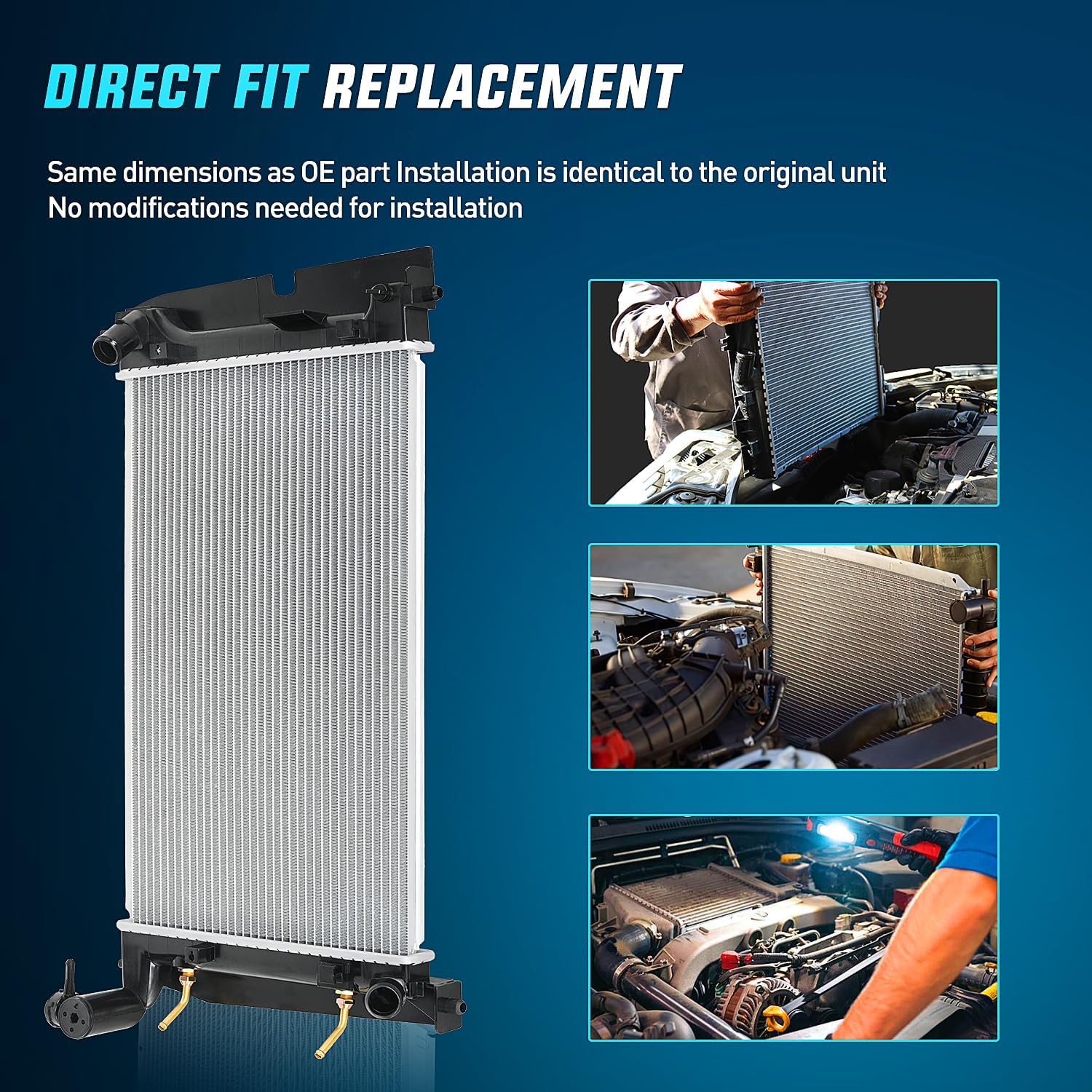 Thumbnail 6 de Nilight CU2428 Radiator for Corolla 1.8L 🚗