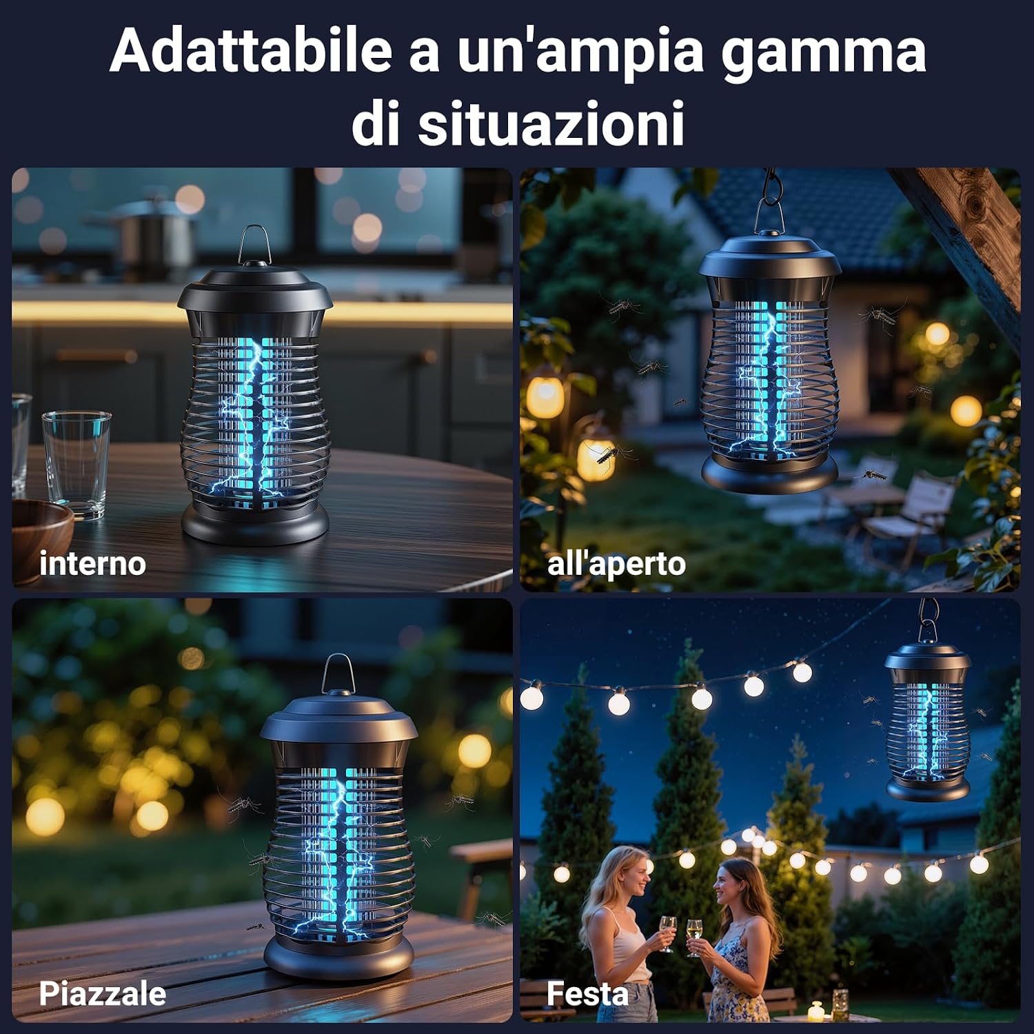 Thumbnail 6 de Lampada Antizanzare Elettrica 4200V 20W UV | Protezione efficace per interno ed esterno