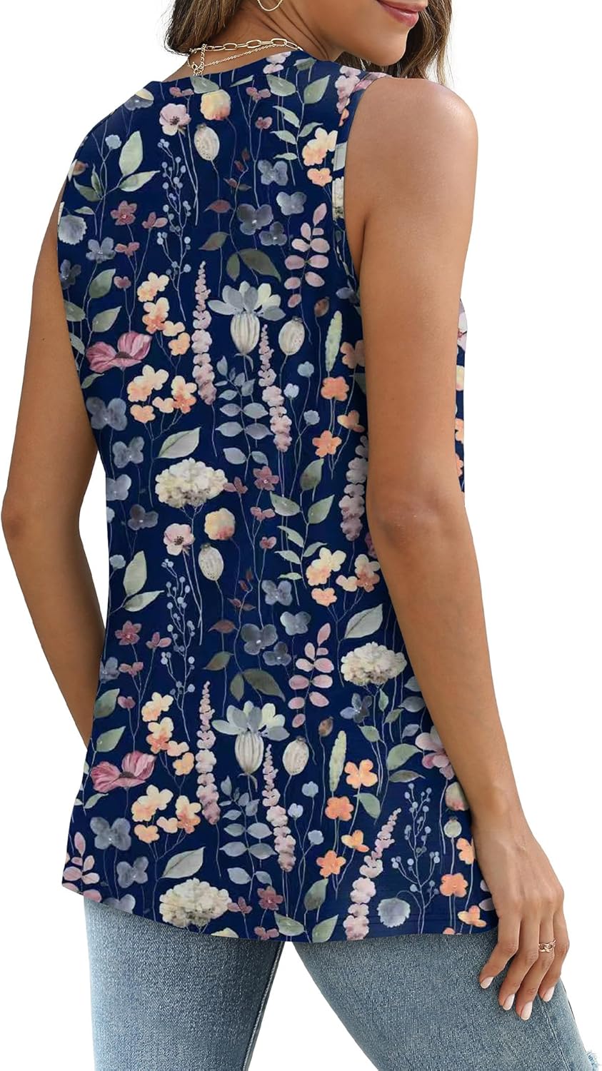 Thumbnail 4 de Sampeel Eyelet Tank Tops for Women — Loose, Casual Summer Sleeveless Shirts (Crew Neck, 2026 Trend)