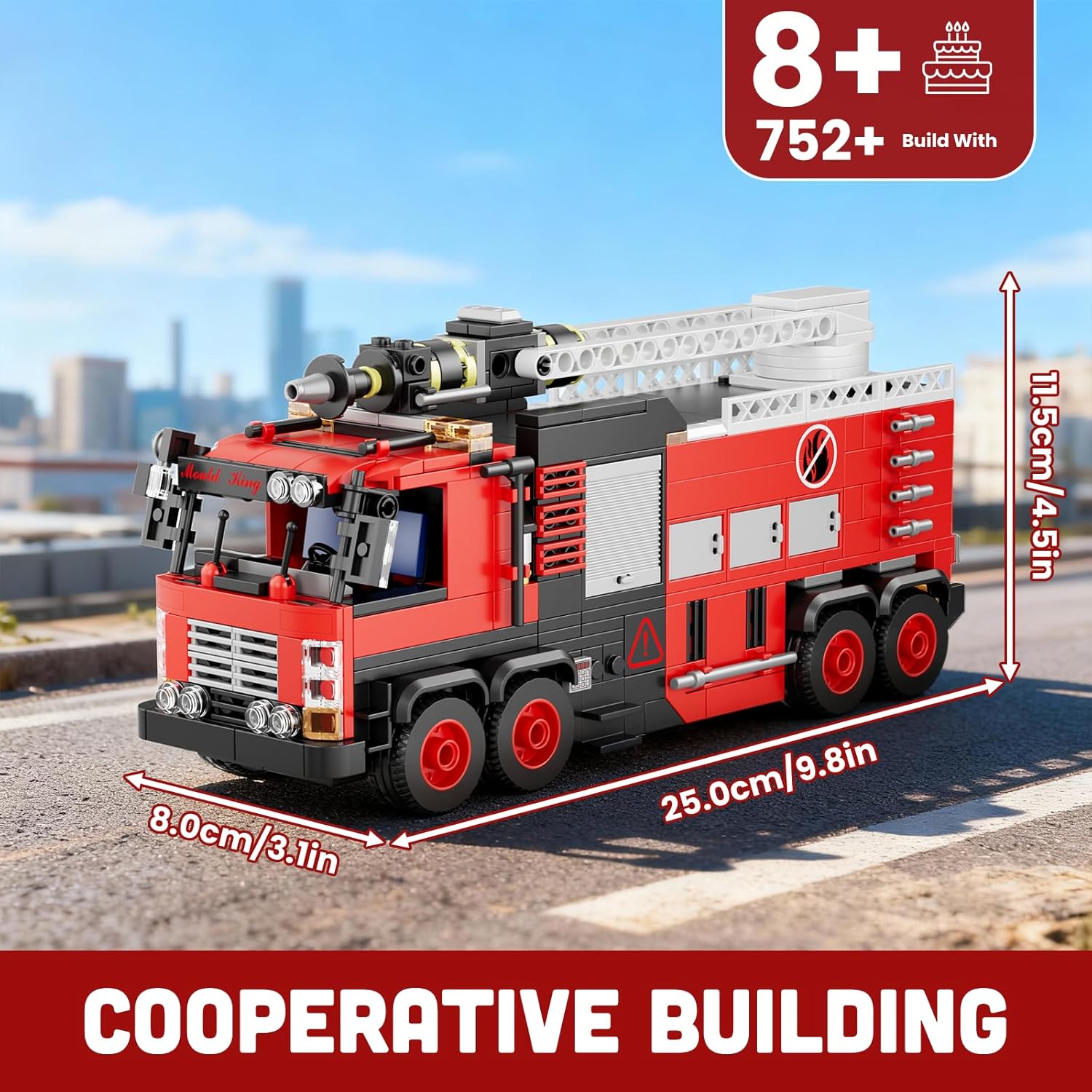 Thumbnail 1 de Feuerwehr-Rettungsfahrzeug 24094 mit 752 Teilen