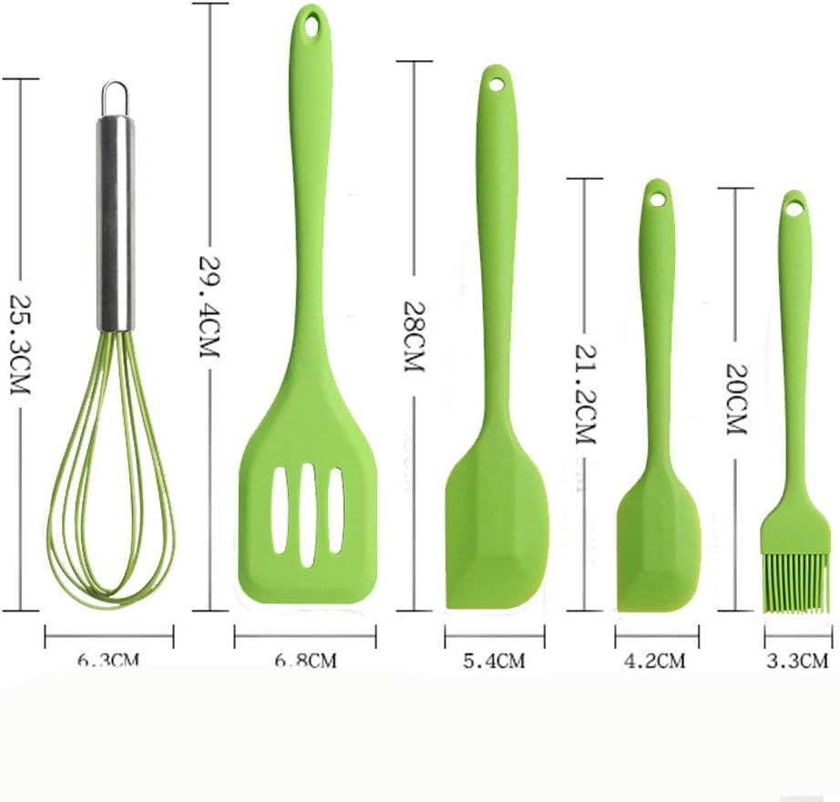 Thumbnail 5 de BINHAI Set utensili da cucina in silicone verde 🍽
