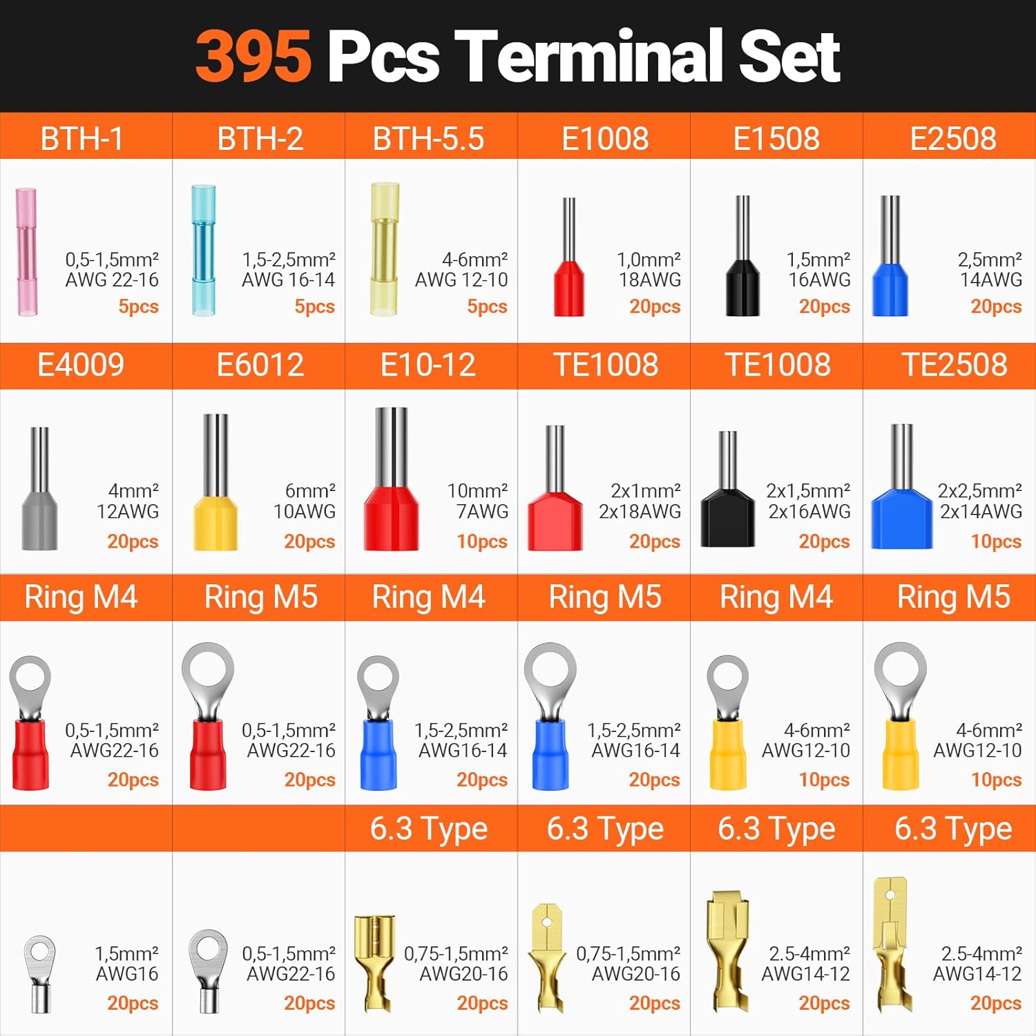 Thumbnail 4 de Crimpzangen-Set Preciva 6-teilig mit 395 Kontakten