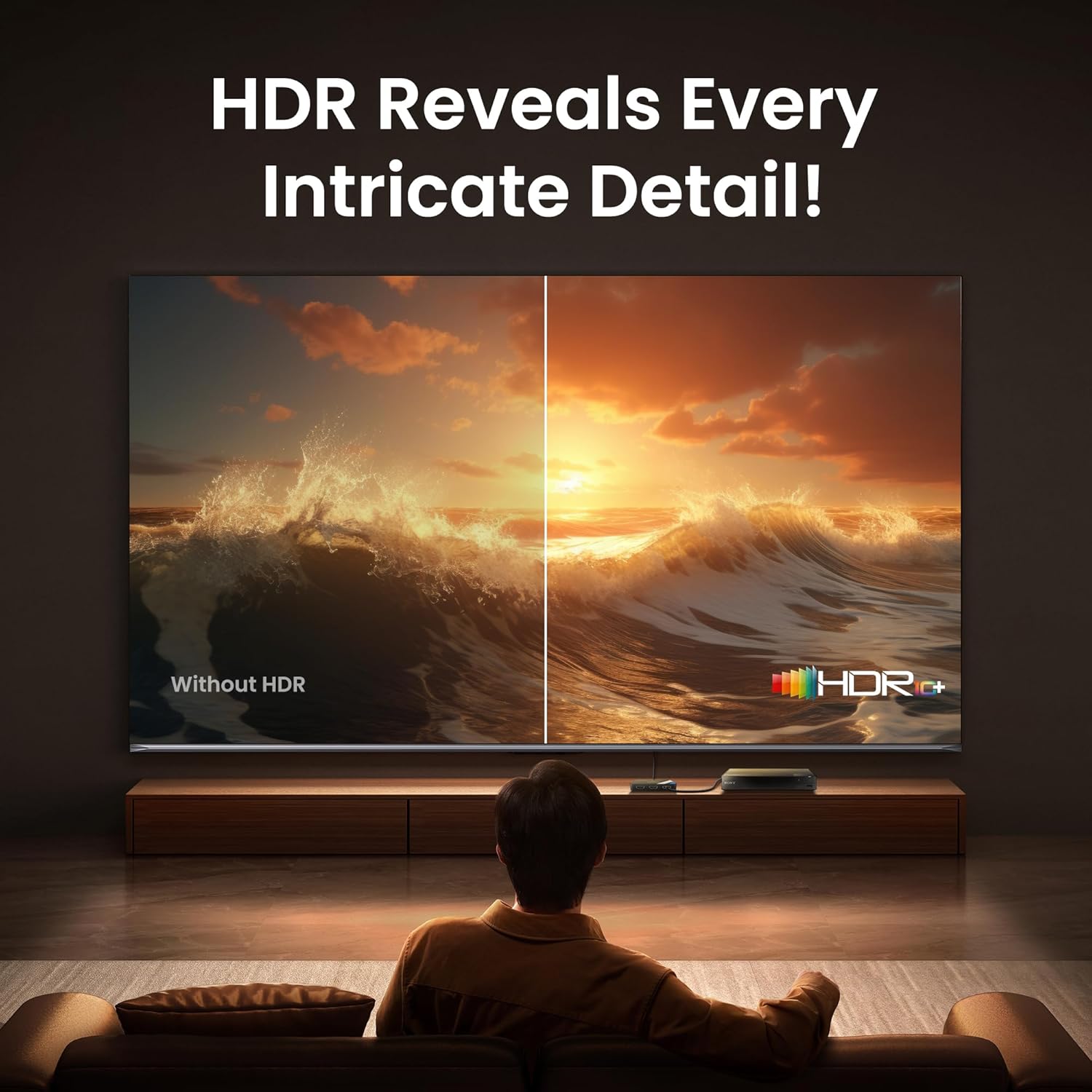 Thumbnail 6 de 4K@60Hz HDMI Switch: 3 In, 1 Out with 1.2m Cable