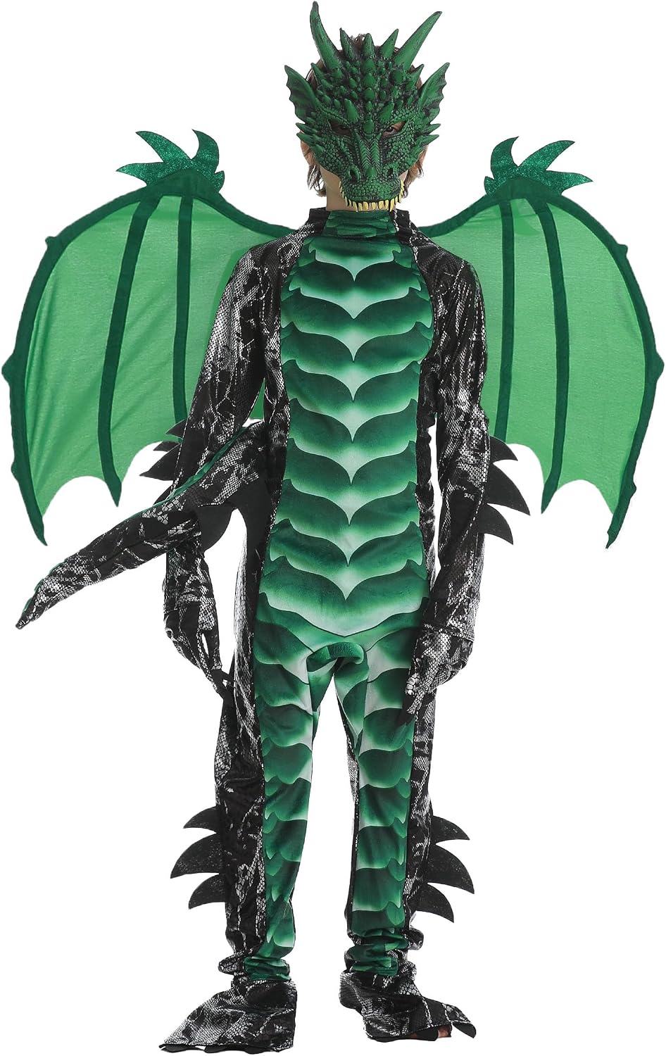 Thumbnail 6 de Kids Dragon Costume Set with Tail and Mask