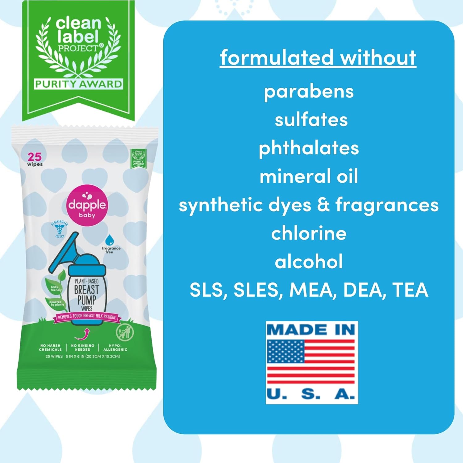 Thumbnail 3 de Dapple Breast Pump Wipes 25 Count