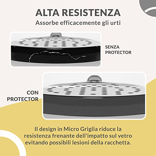 Detalle de Palbea Protezione Racchetta Padel Trasparente – Confezione da 2 Pezzi