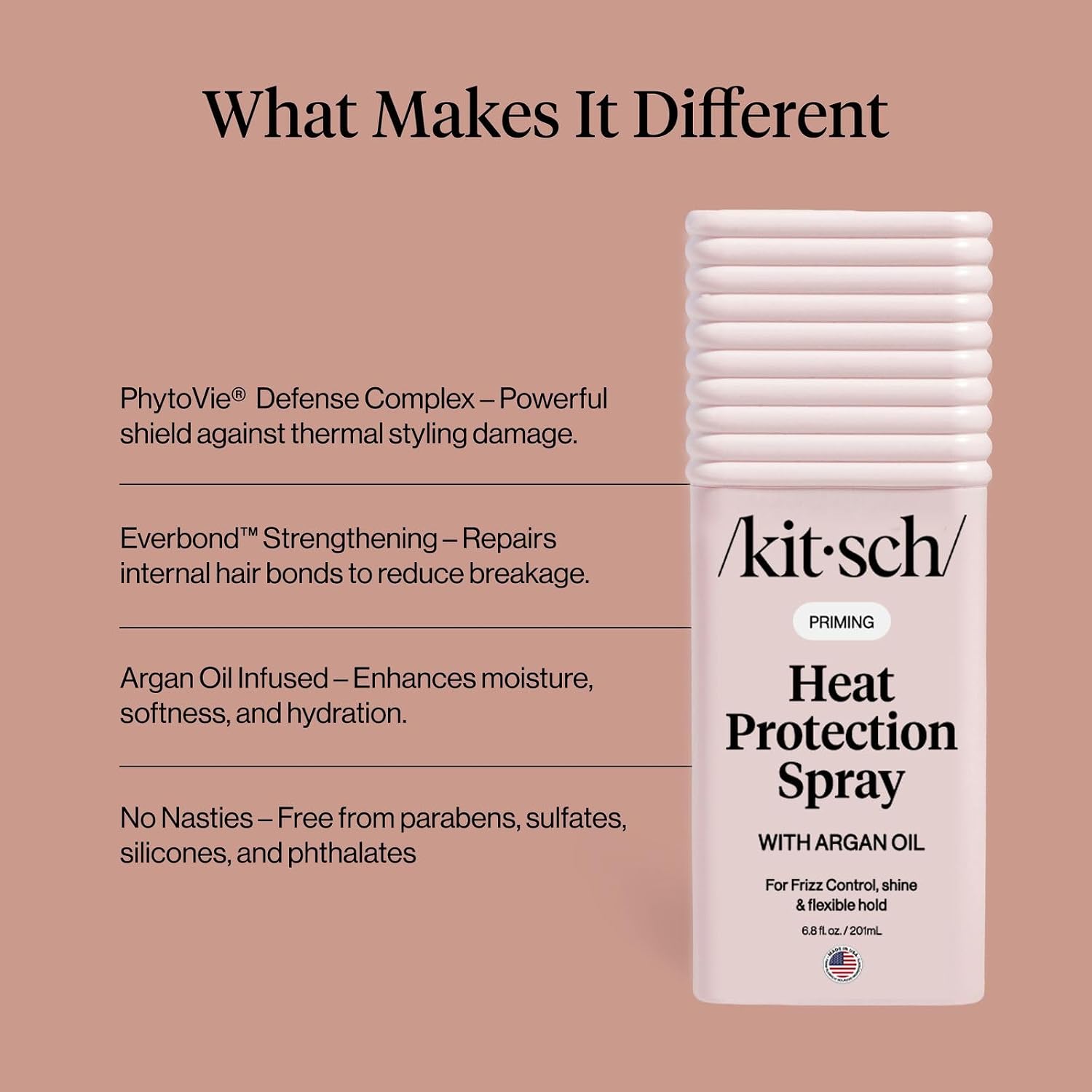 Detalle de Kitsch heat protectant spray, 201 ml