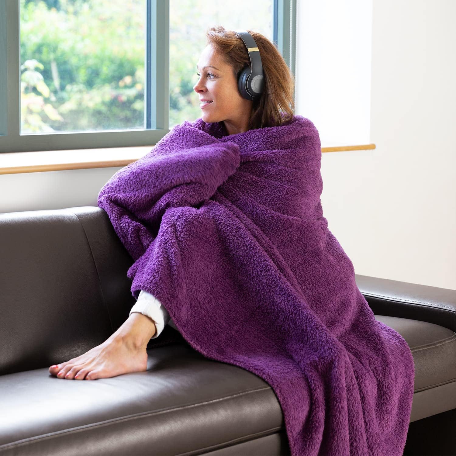 Detalle de Snug Rug Special Edition Luxury Sherpa Throw 127×178 cm 🛋