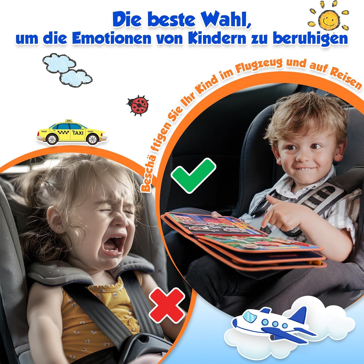Detalle 2 de ZOOI Busy Board Montessori Spielzeug ab 1 Jahr
