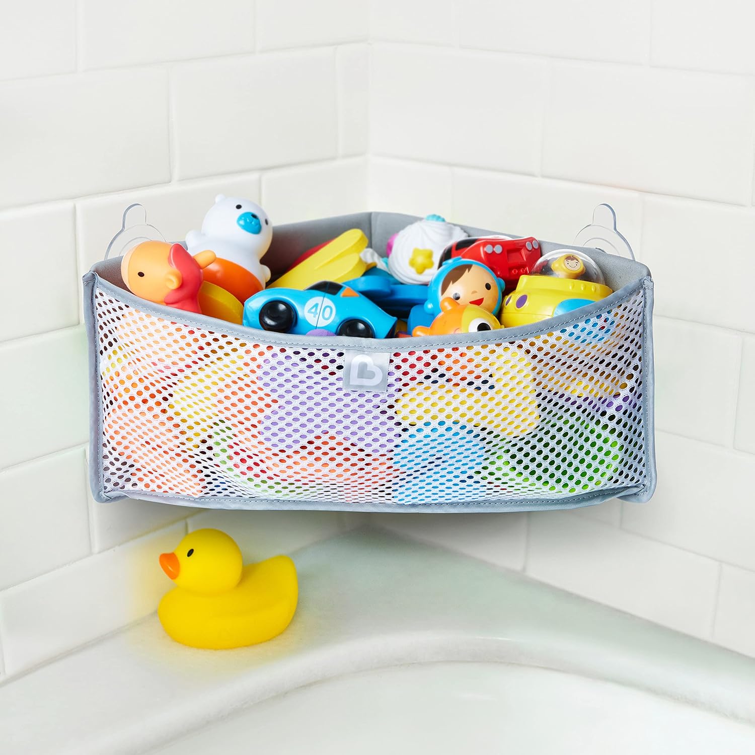 Thumbnail 1 de Munchkin High'n Dry Corner Bath Toy Organiser, Grey