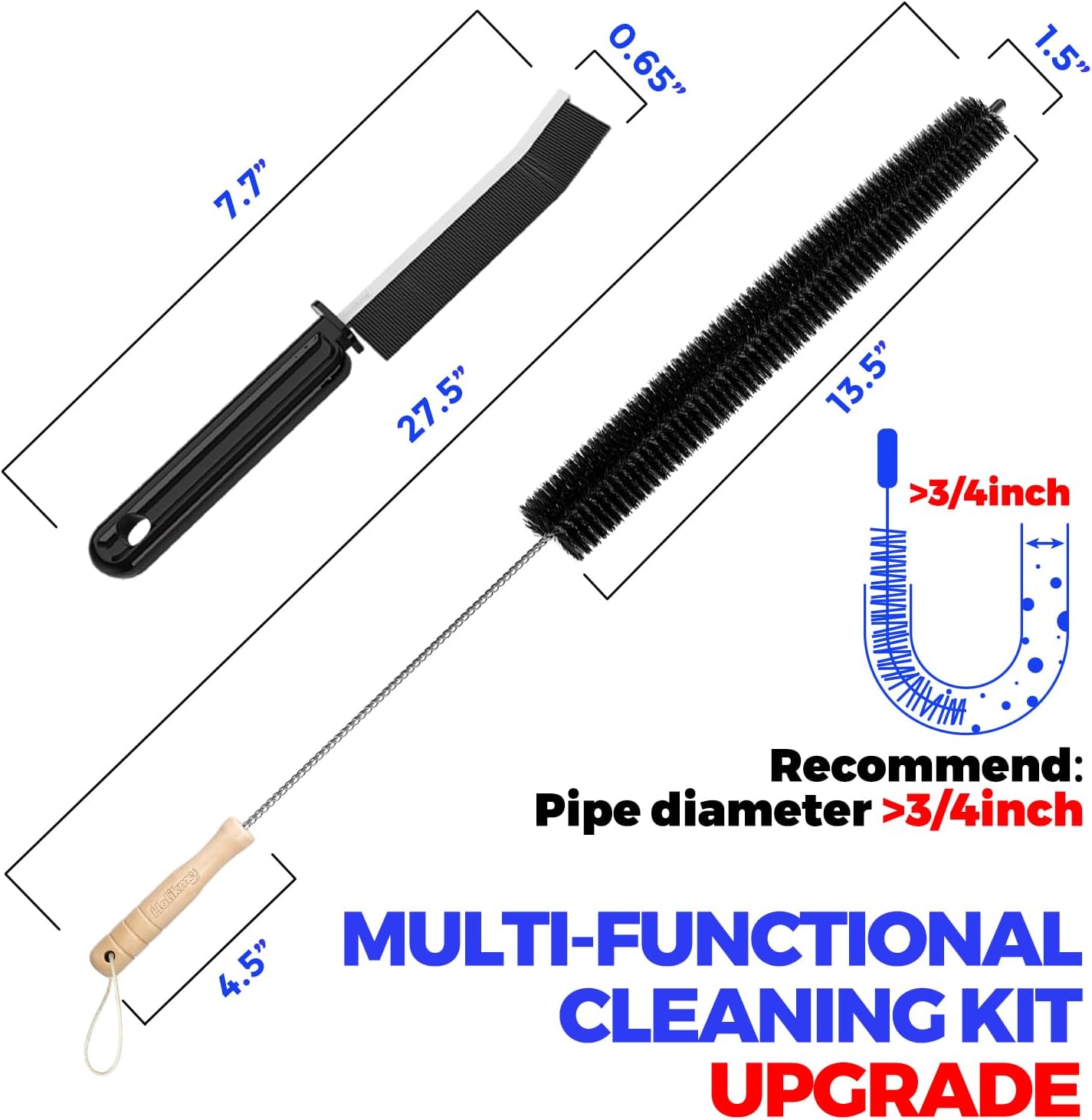 Thumbnail 3 de Holikme Dryer Vent Cleaner Kit: 3-Piece Replacement Lint Brush Set for Dryer Vents and More