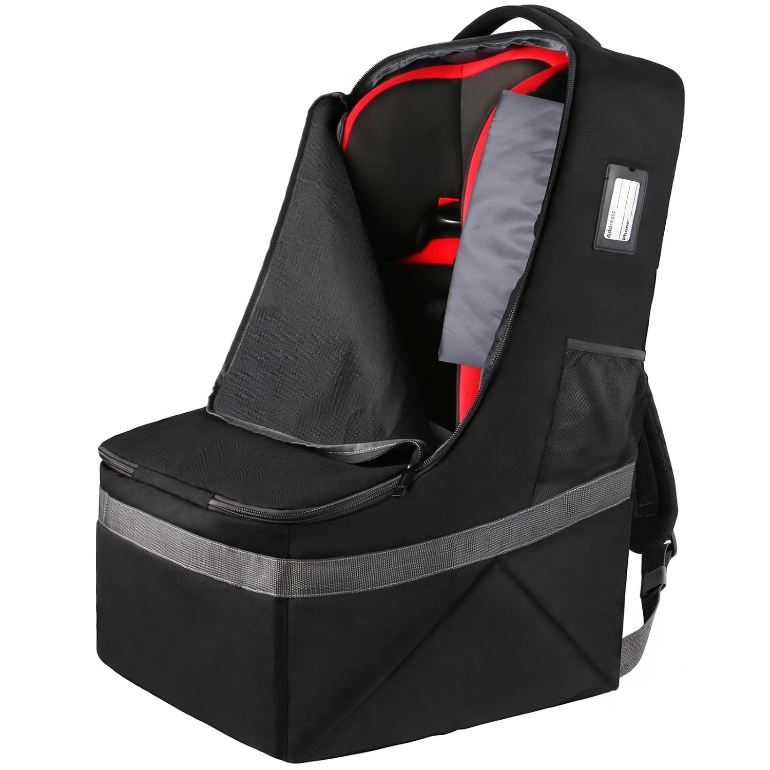 Detalle de YOREPEK Padded Car Seat Travel Bag Backpack, Water-Resistant, 17 x 17 x 28 in