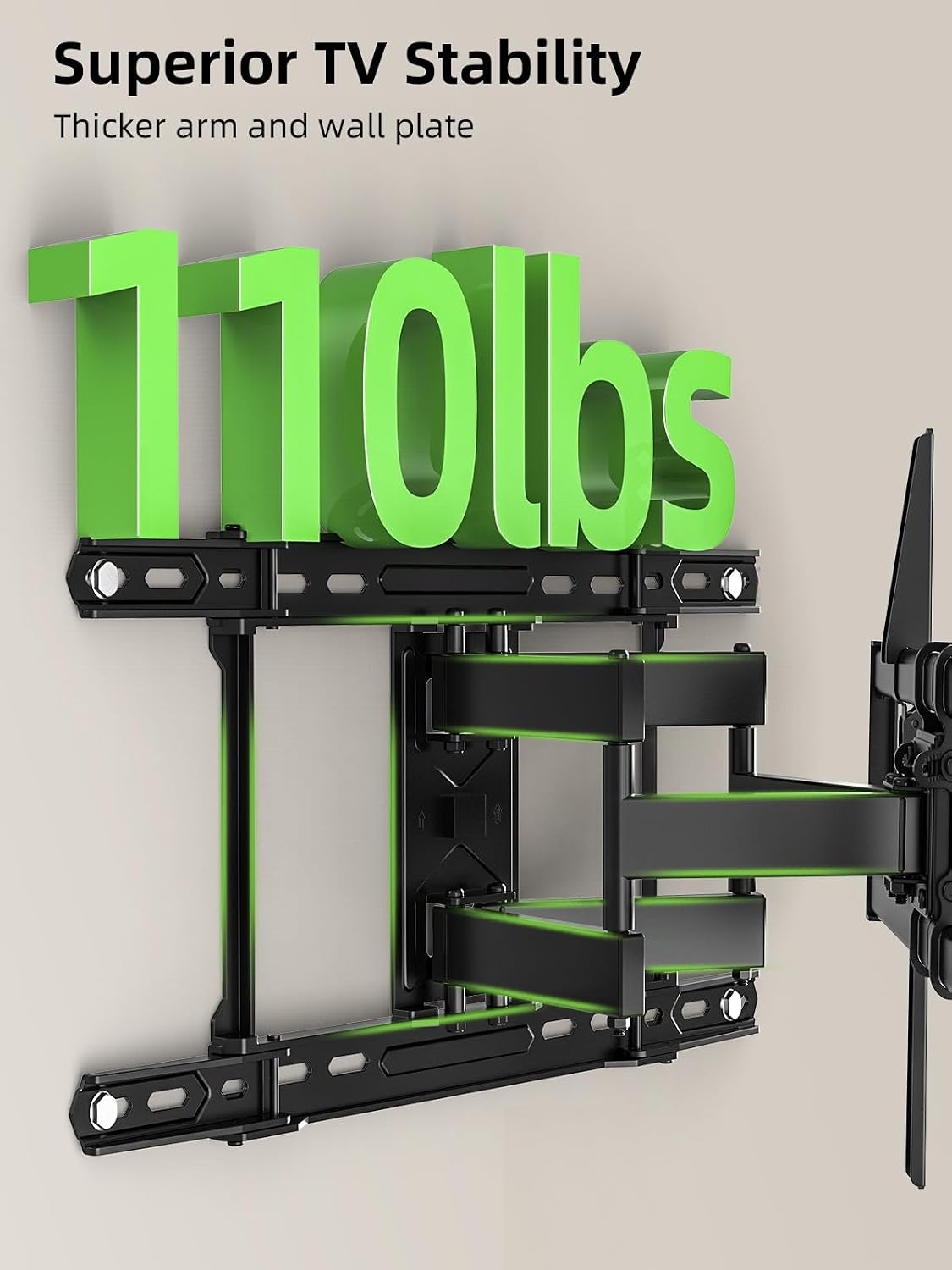 Detalle 2 de USX MOUNT XML021 Full-Motion TV Wall Mount, 42–84", 110 lb