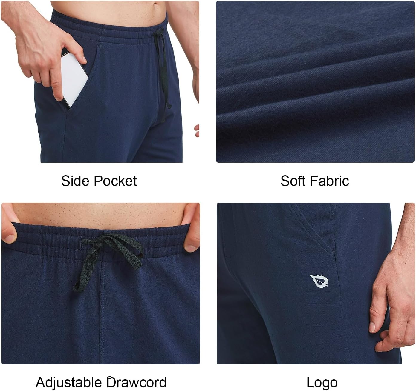 Thumbnail 4 de baleaf men’s tracksuit bottoms joggers with pockets (cotton blend, elasticated waist)