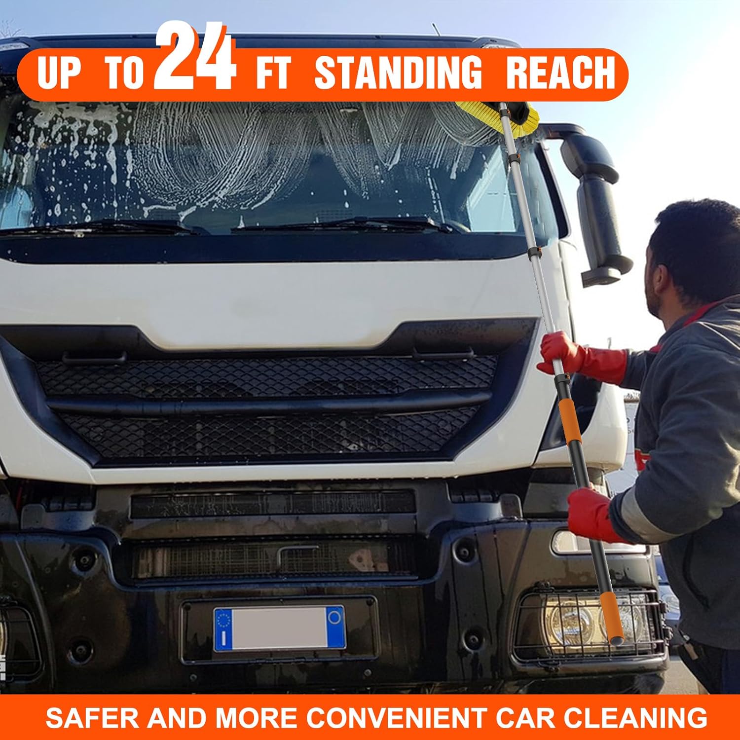 Thumbnail 6 de LAANPOLE 12FT Car Wash Brush with Long Handle