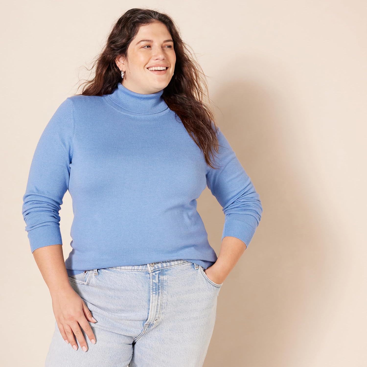 Thumbnail 4 de Amazon Essentials Damen Rollkragenpullover mit langem Arm – leichter Baumwollmix, klassischer Schnitt