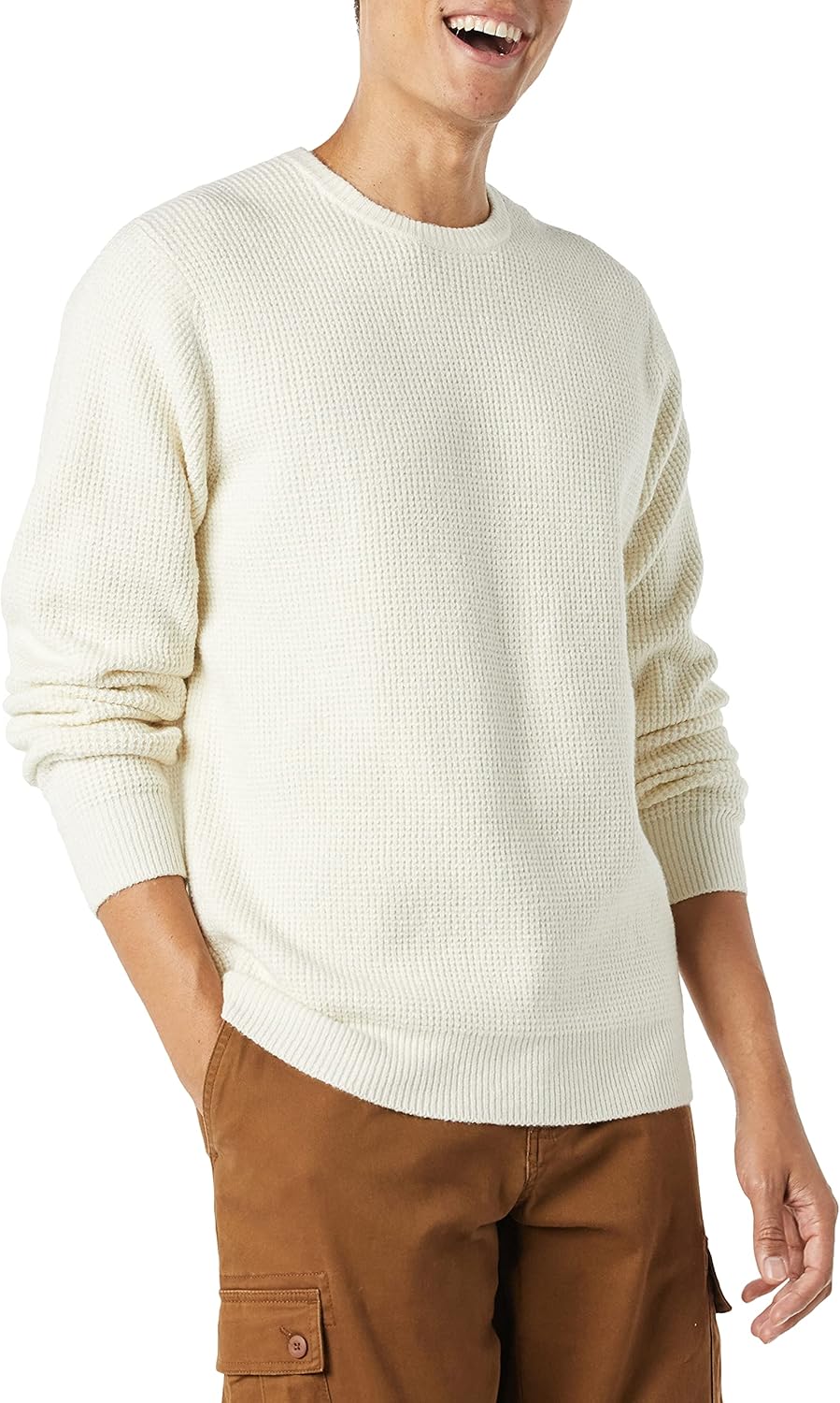Thumbnail 5 de Amazon Essentials Herren Soft-Touch-Pullover mit Rundhalsausschnitt und Waffelstich – Normal Passform