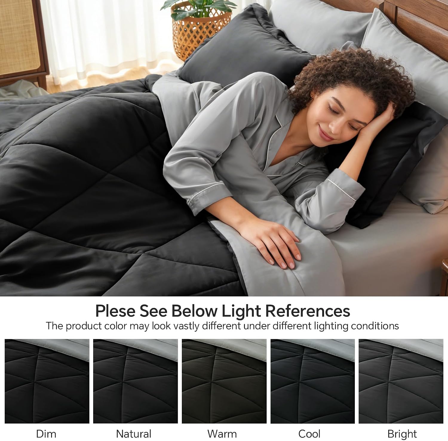 Thumbnail 5 de BEDELITE Queen Comforter Set 7 Pieces