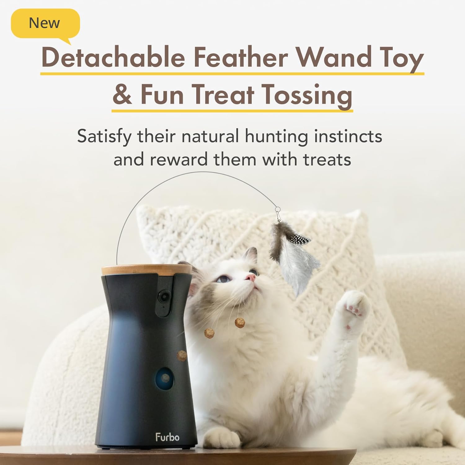 Thumbnail 2 de Furbo 360° Cat Camera with App (No Subscription Required) — Smart pet monitor, auto-tracking & treat dispenser