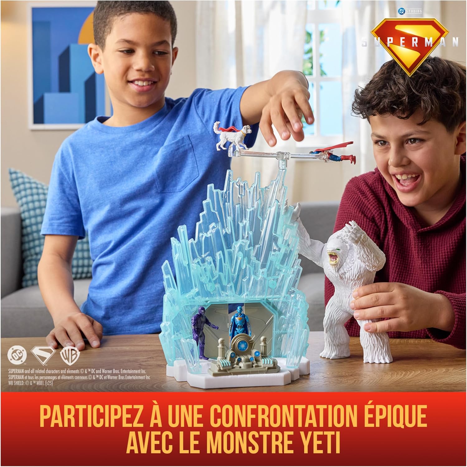 Thumbnail 1 de DC Comics Forteresse de Solitude – Playset avec 3 figurines (Superman, Krypto, Yeti)