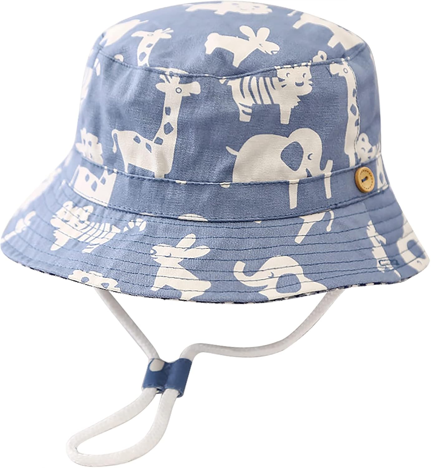 Detalle de Malaxlx Kids Bucket Sun Hat: Cute Print, UPF50+ Protection for Summer