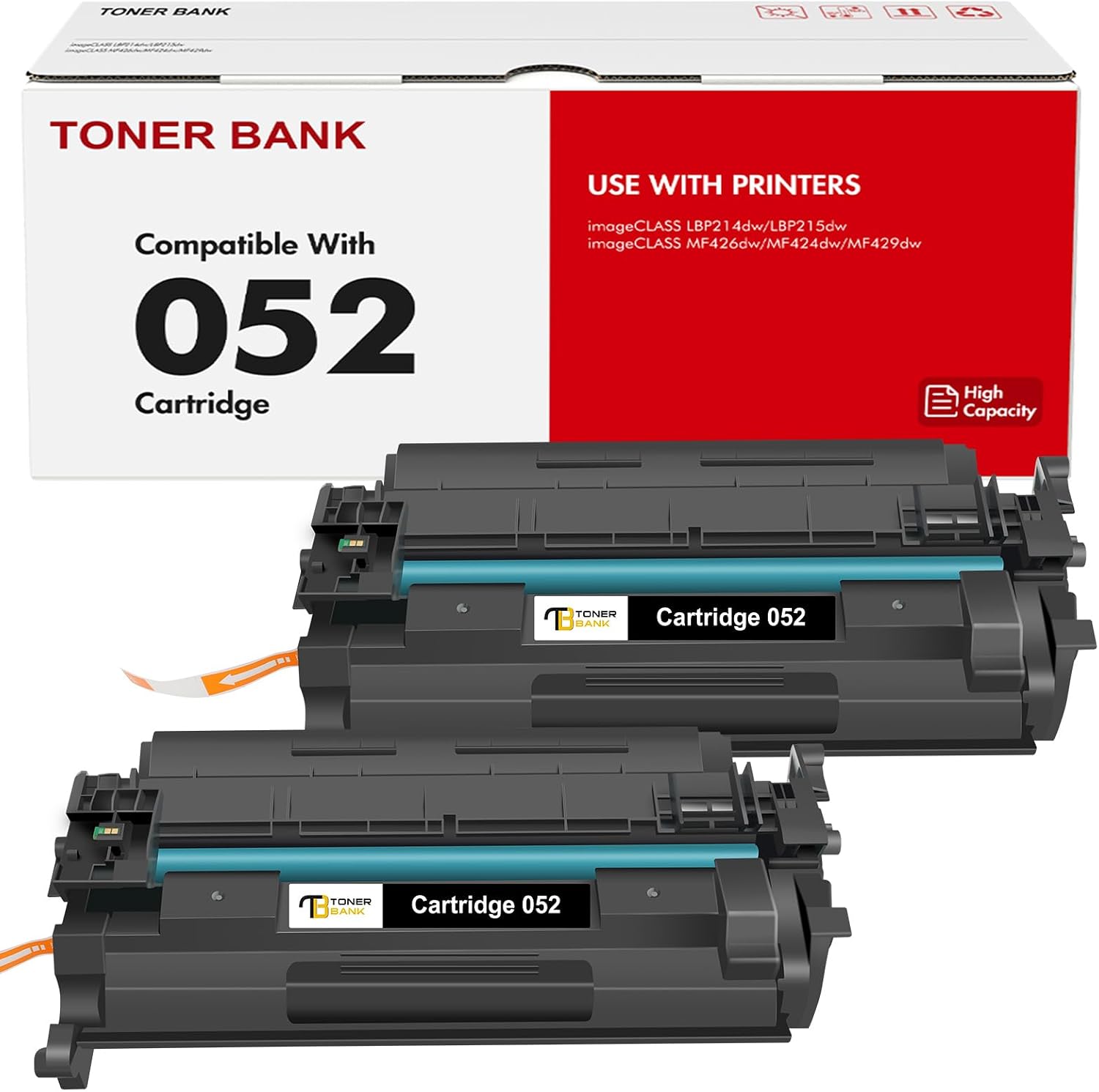 Detalle de Toner Bank 052 Black Toner Cartridge, 2-Pack for Canon imageCLASS Printers