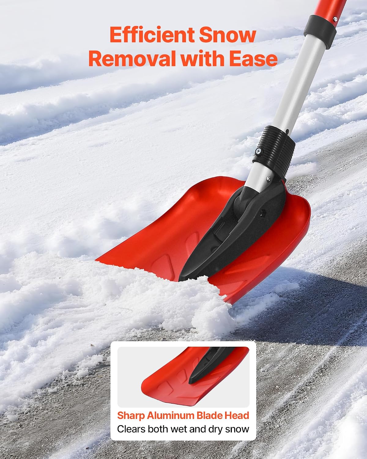 Detalle 2 de VEVOR 9-in Foldable Snow Shovel ⚙
