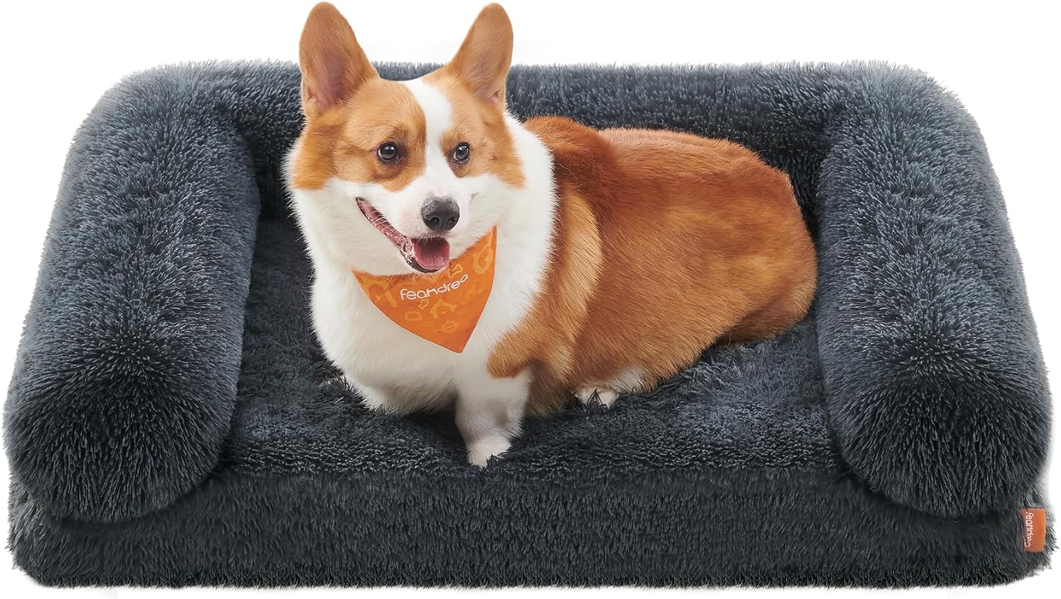 Detalle de Feandrea FluffyHug Large Dog Bed with Egg Crate Foam and Removable Cover
