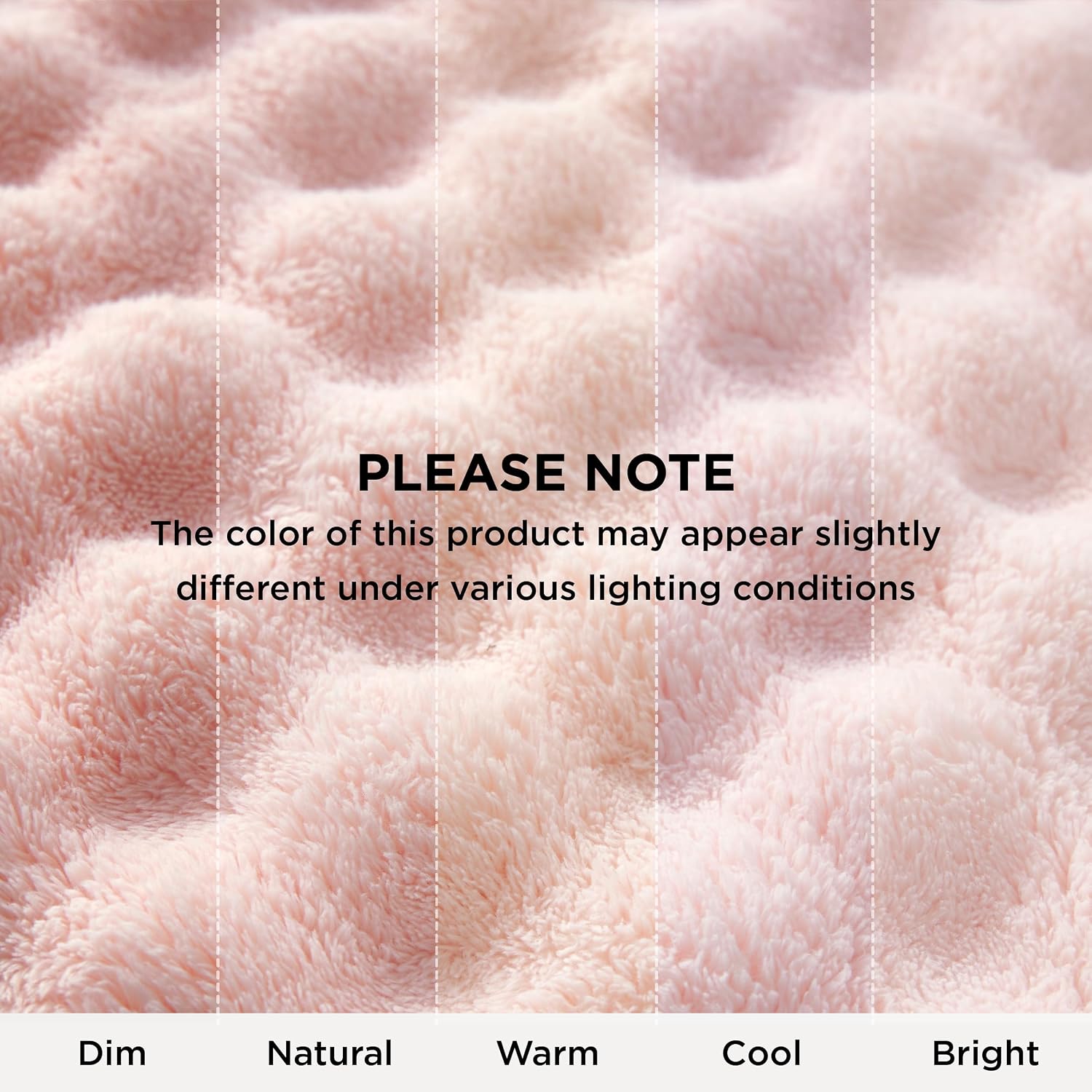 Thumbnail 6 de Bedsure Cosy Bubble Fleece Blanket – Soft Plush Throw, 150x200 cm, Pink