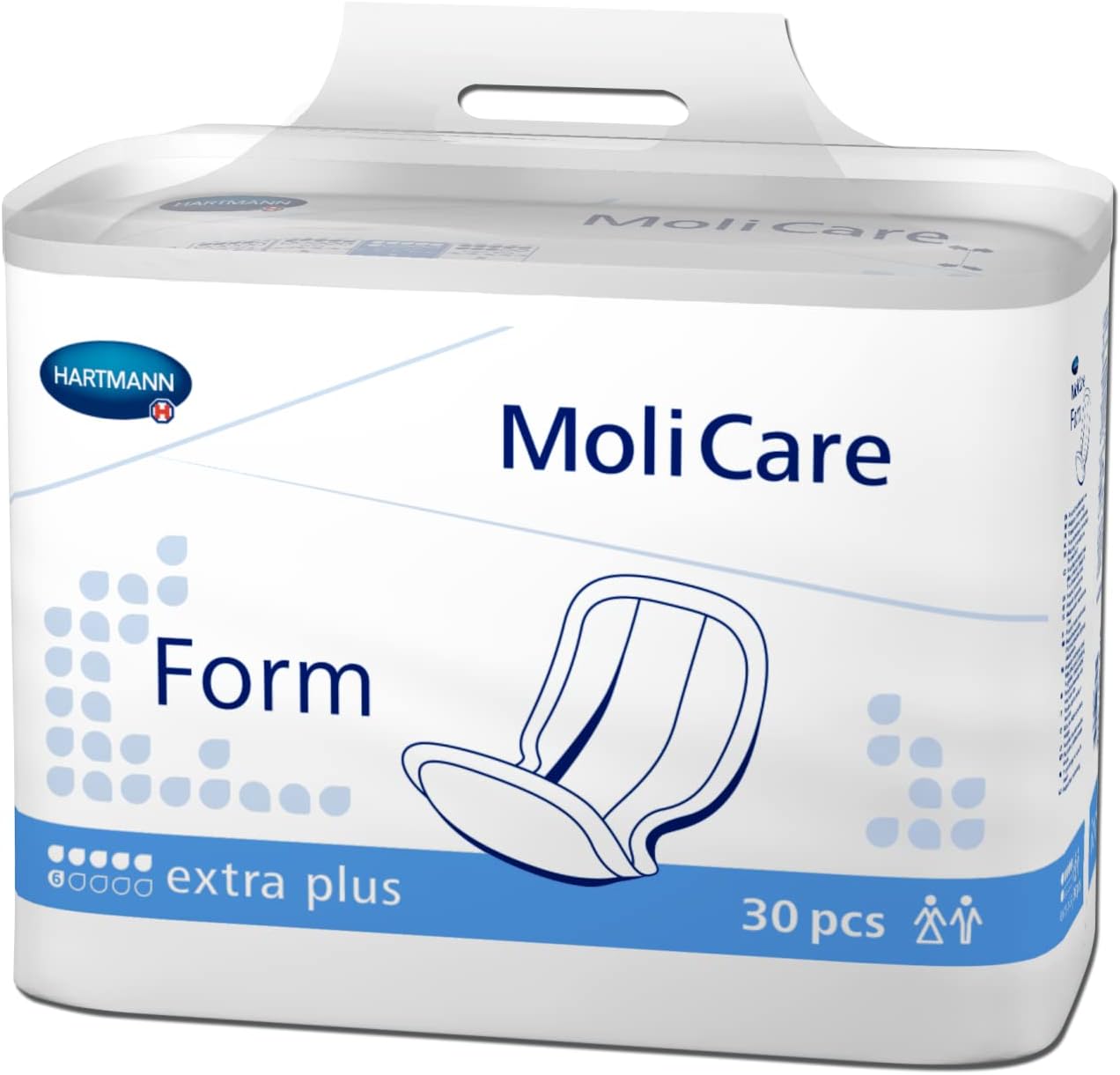 Thumbnail 1 de MoliCare Premium Form: pannoloni sagomati per incontinenza urinaria e fecale, unisex, 32 pezzi