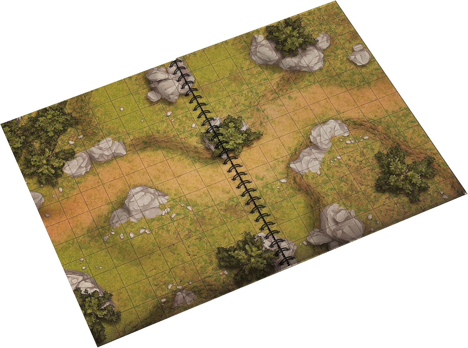 Detalle de Epic Forge Battlemaps Bok: Heroic Fantasy Edition – inbunden med 30 utomhuskartor