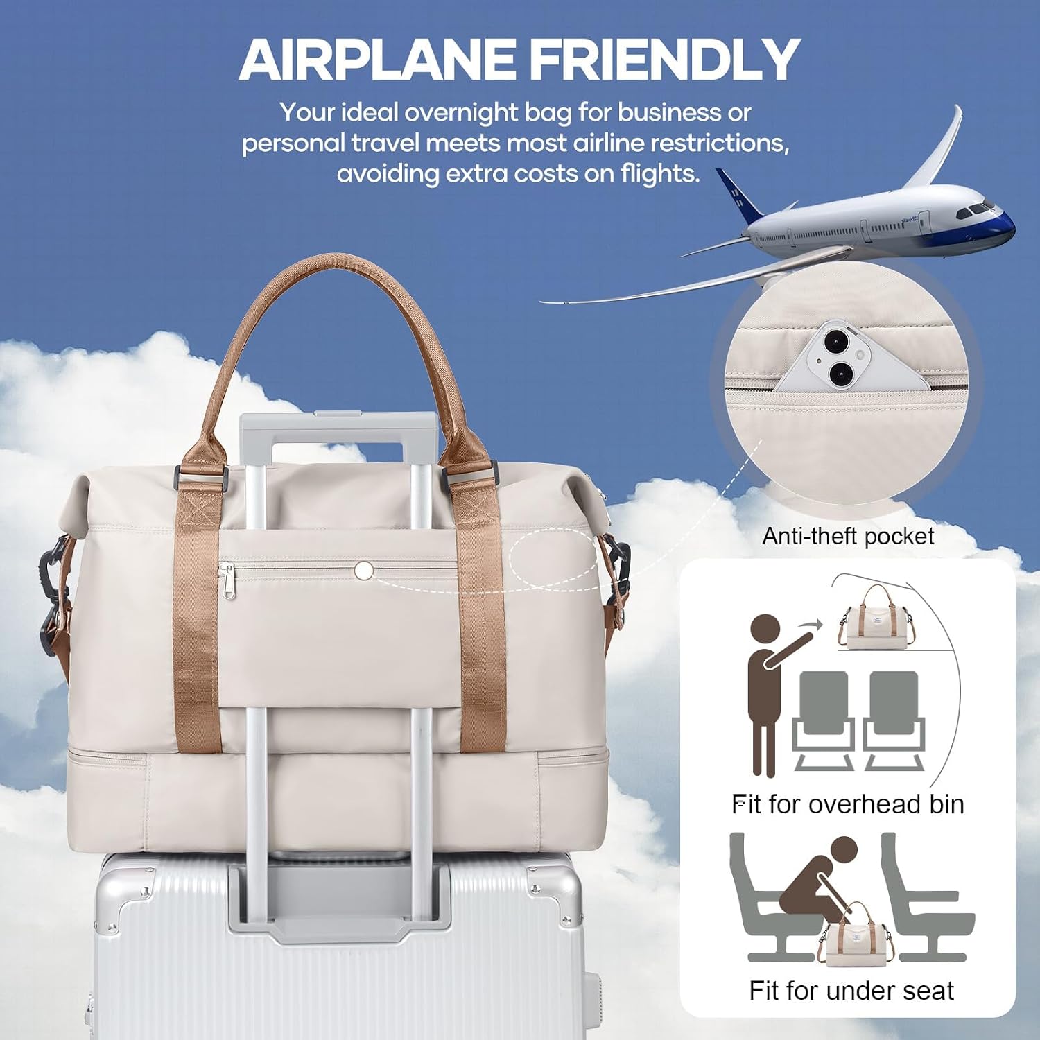 Thumbnail 6 de Reisetasche Damen 45x36x20 Handgepäcktasche