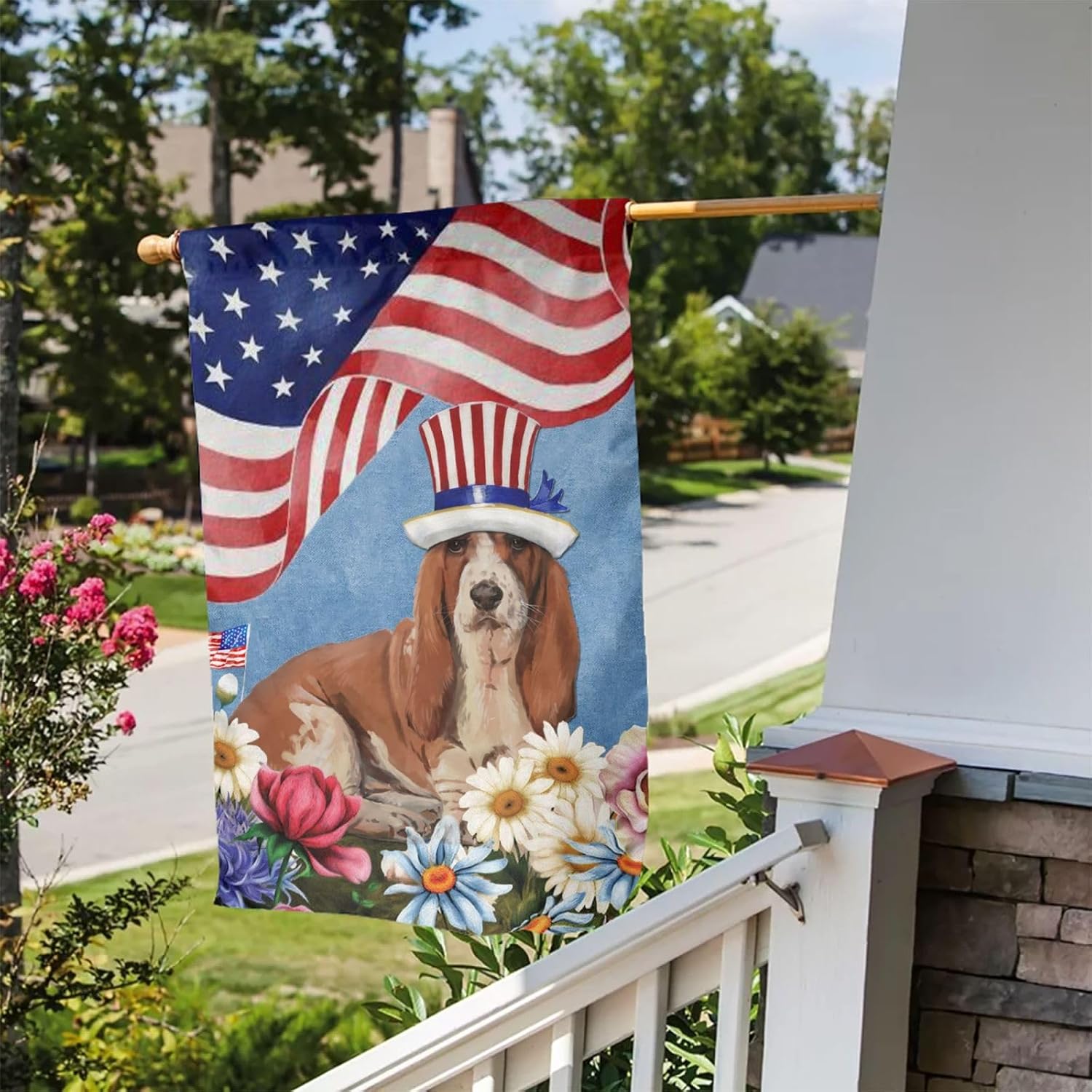 Detalle 2 de Basset Hound Garden Flag 12 x 18 Inch