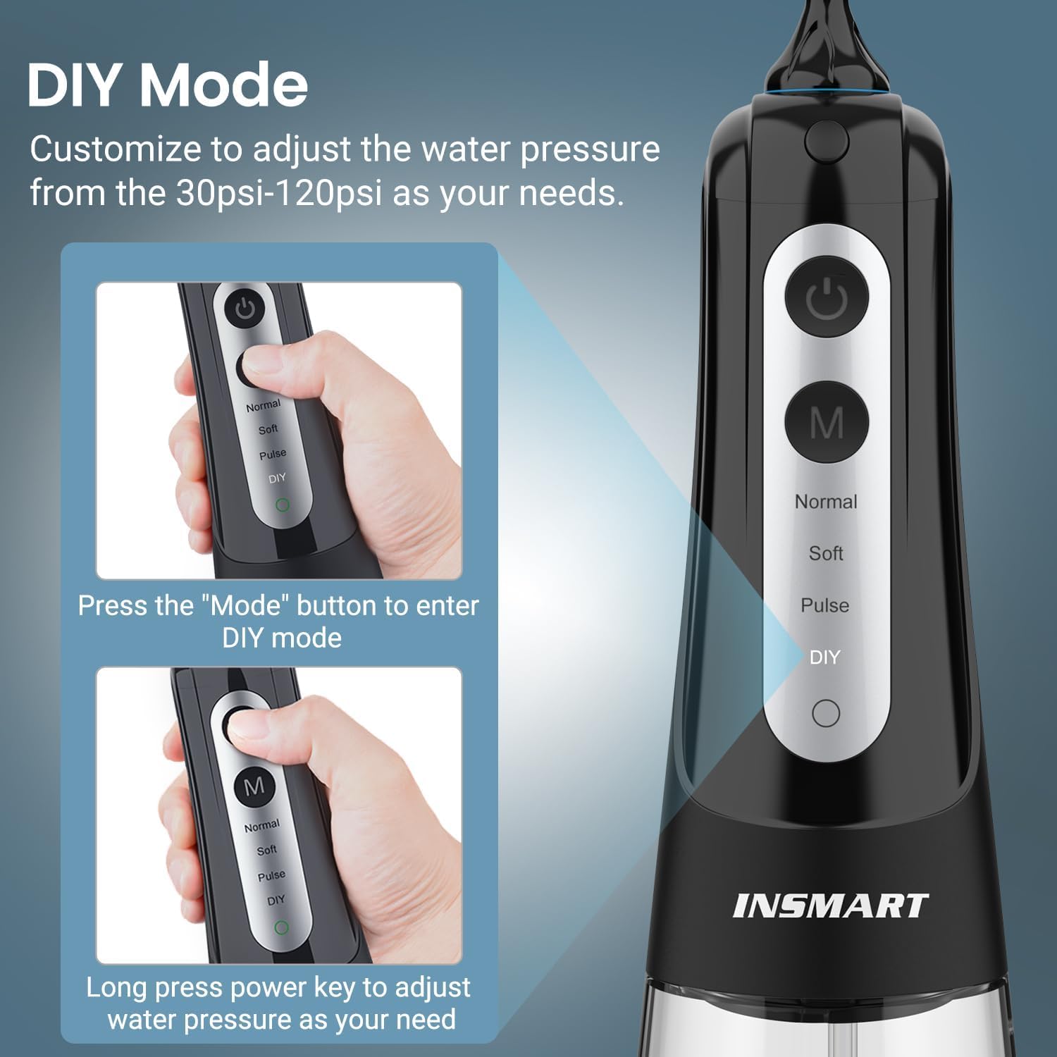 Detalle 2 de INSMART Professional Water Flosser 300ml 💧🦷