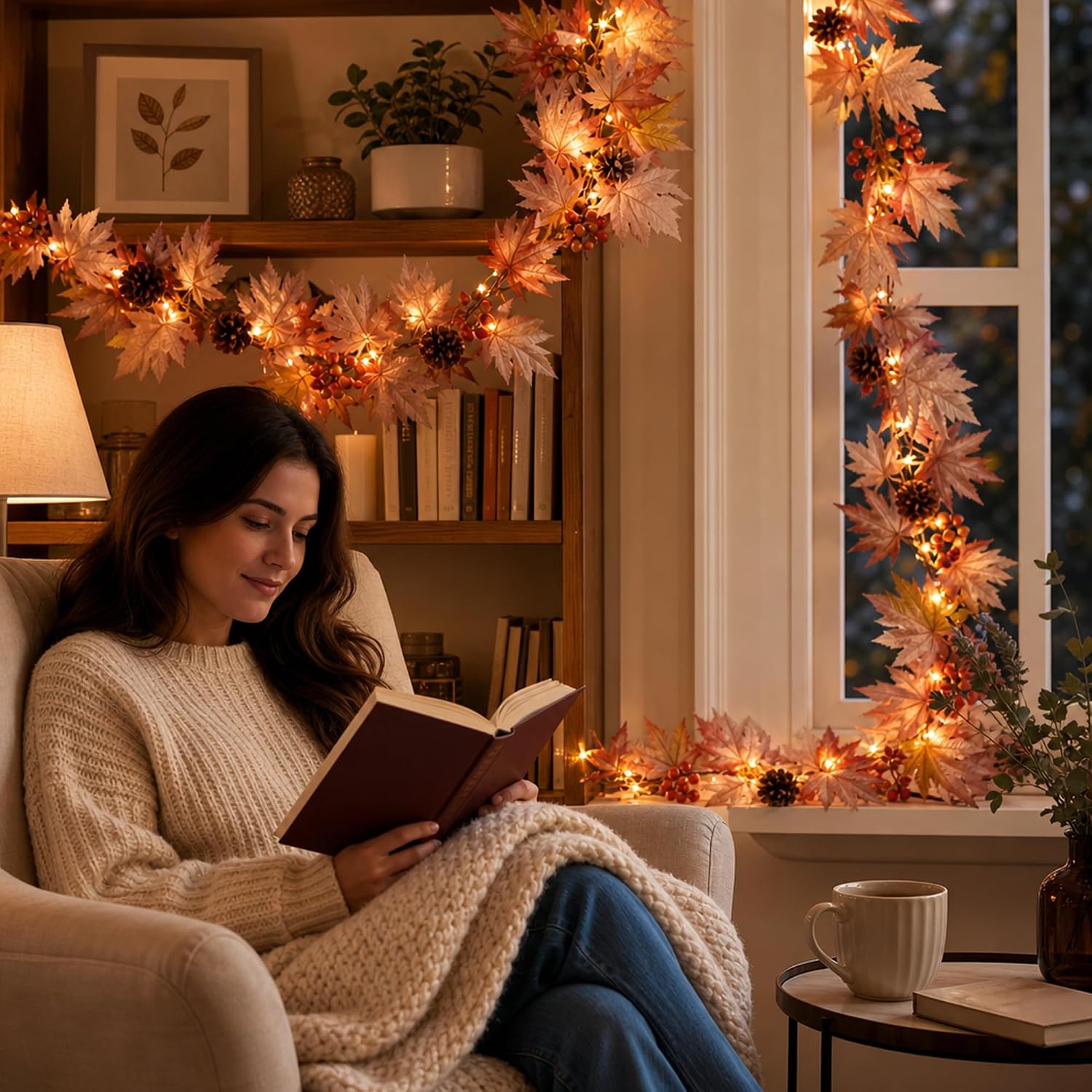 Thumbnail 4 de Meknow G0501A(0.17) Fall Garland, 9 ft, 50 Warm Incandescent Lights