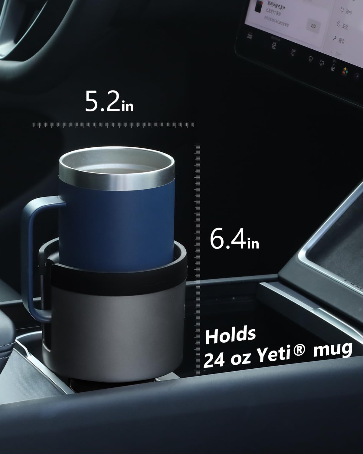 Detalle 2 de SEVEN SPARTA Car Cup Holder Expander for 32–40 oz Bottles