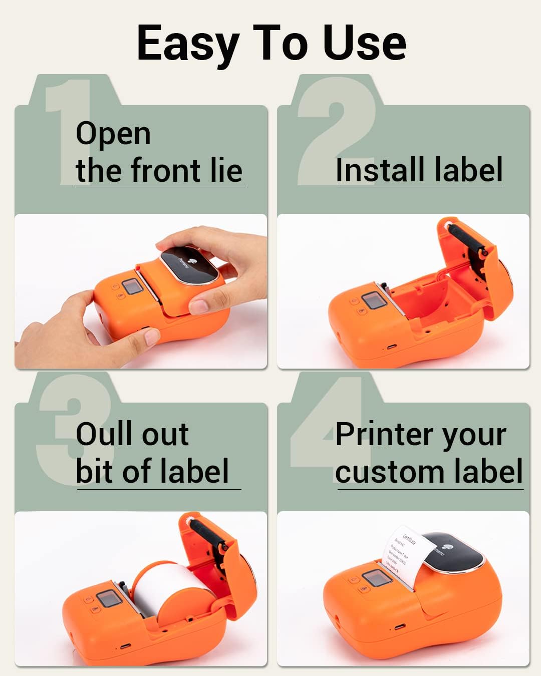 Detalle 2 de Phomemo 3 Rolls M110 Label: 40x30mm Multi-Purpose Self-Adhesive Thermal Labels