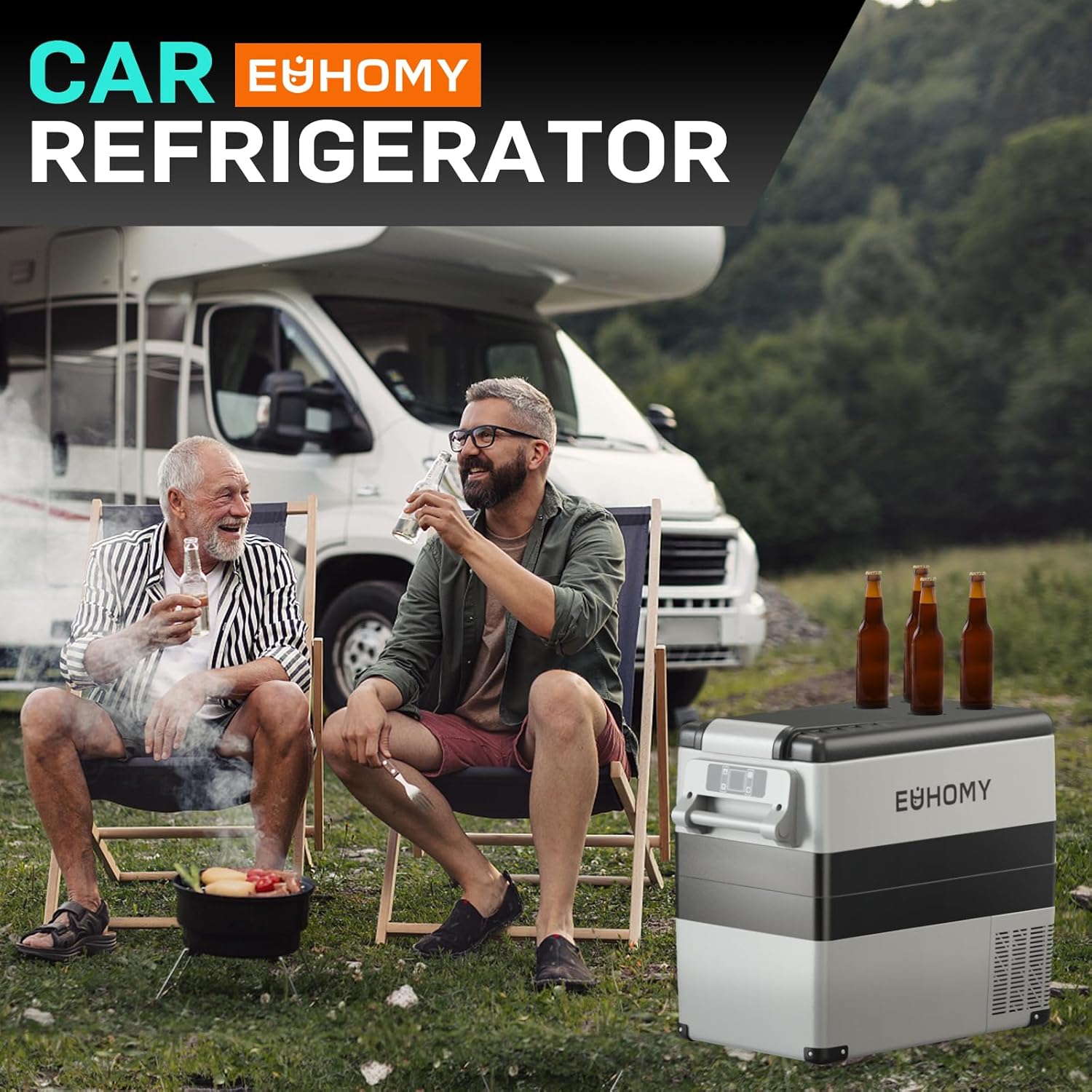 Thumbnail 3 de EUHOMY Car Fridge 49.4L compressor fridge
