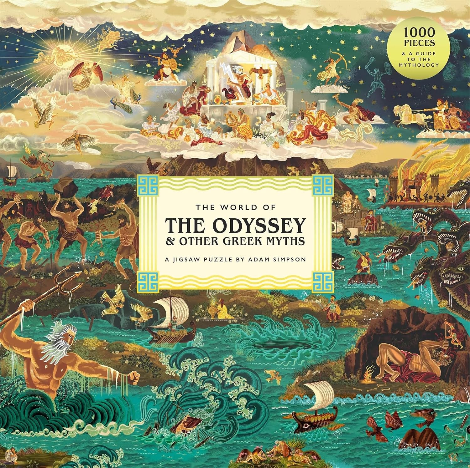 Detalle de Laurence King Odyssey jigsaw puzzle, 1,000 pieces
