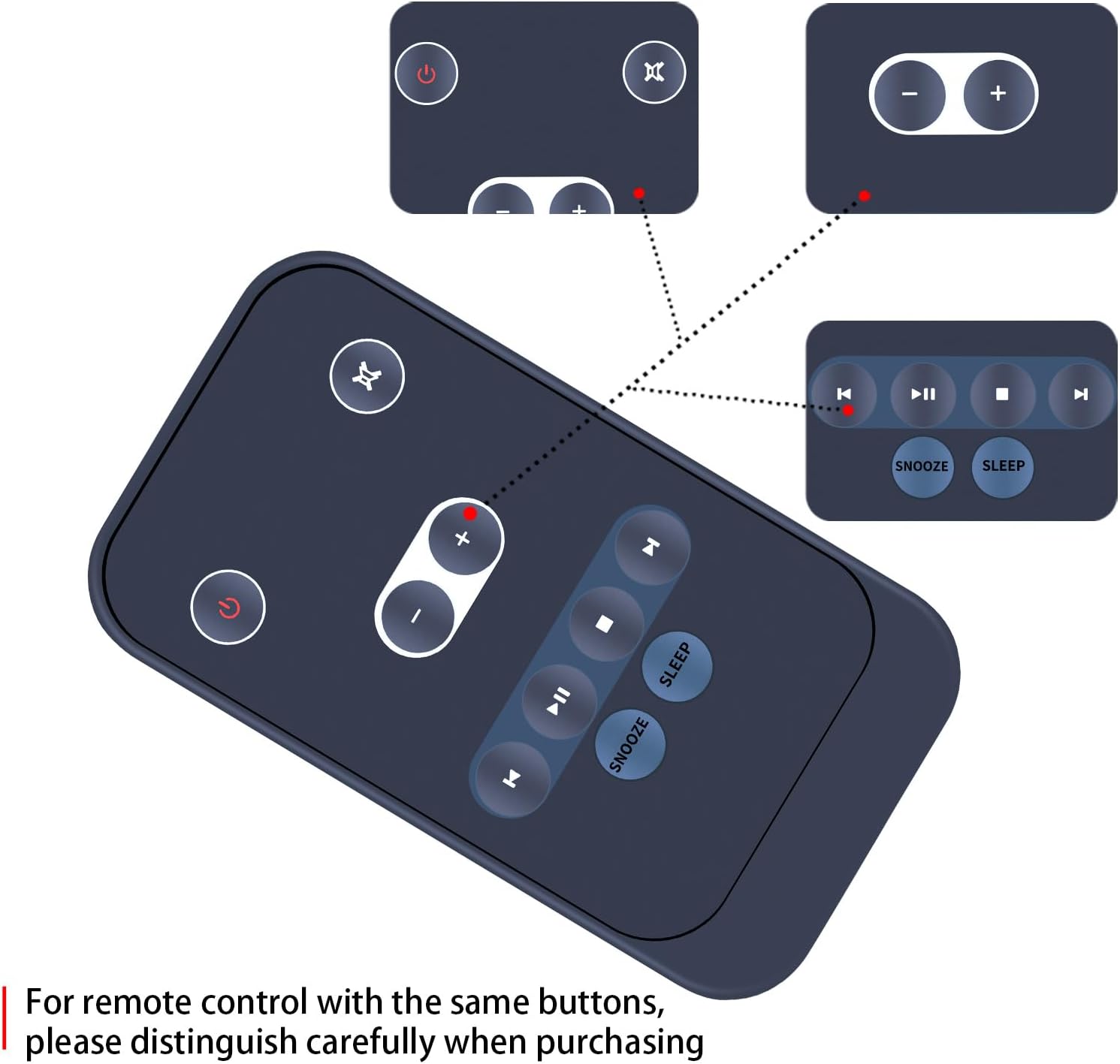 Thumbnail 3 de TCNOUMT Replacement Remote Control for Revo DAB/DAB+/FM System