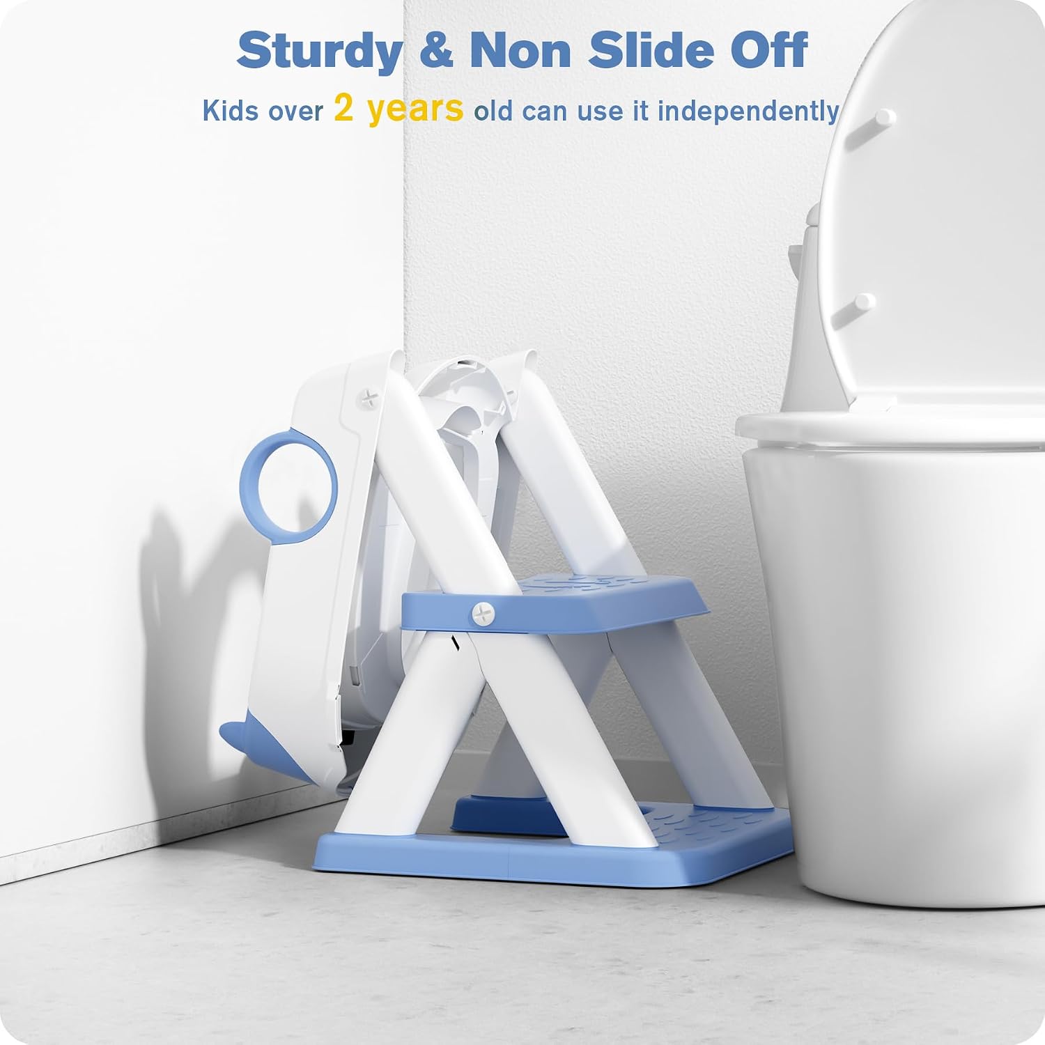 Thumbnail 6 de Rabb 1st Kindertoilettenleiter 2-in-1 mit Treppe: höhenverstellbarer Toilettensitz für Jungen & Mädchen