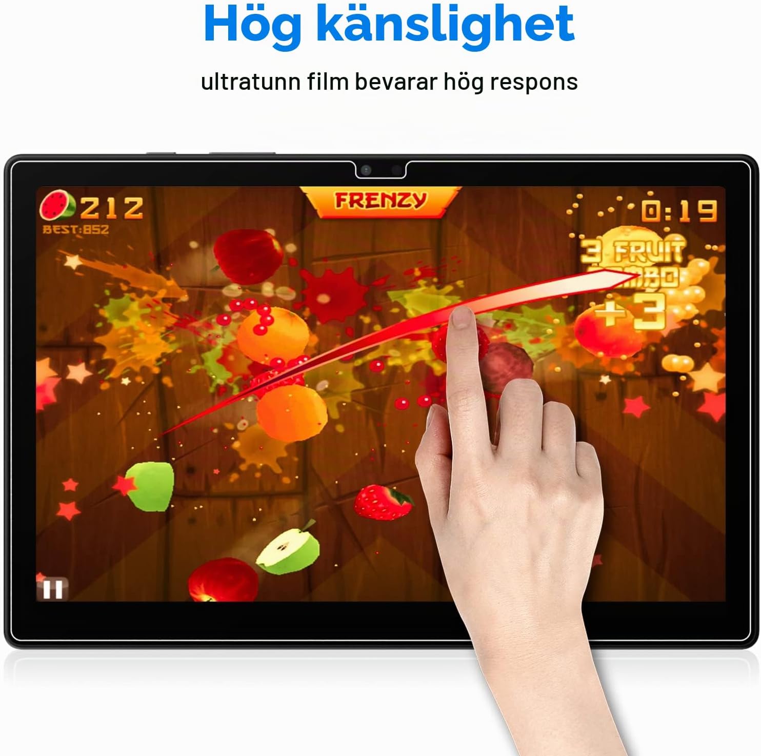 Thumbnail 4 de JETech skärmskydd för Galaxy Tab A8 10,5″, 2-pack i 9H-härdat glas