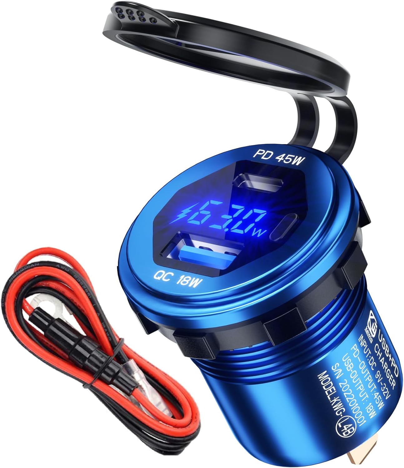 Detalle de 45W USB C KFZ Steckdose 12V