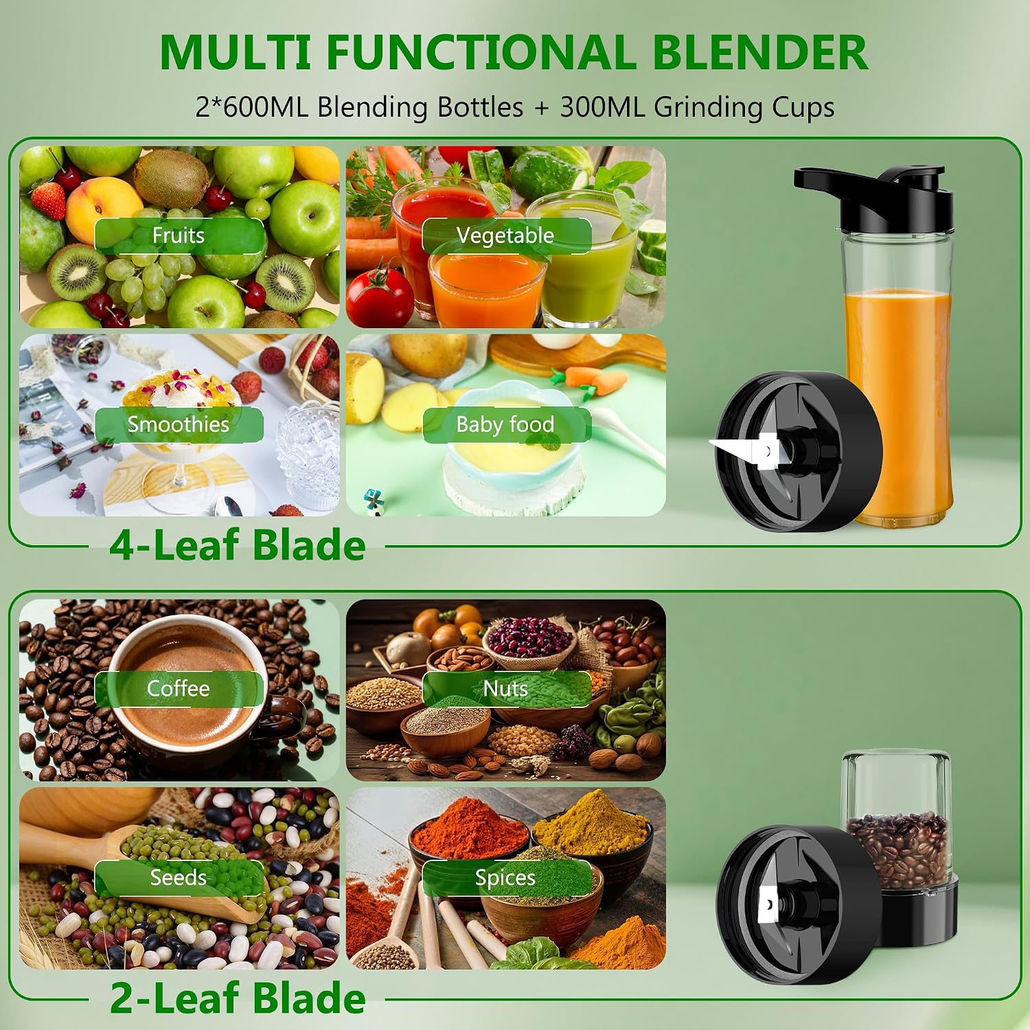 Thumbnail 4 de KITCANIS 800W Mixer Smoothie Maker