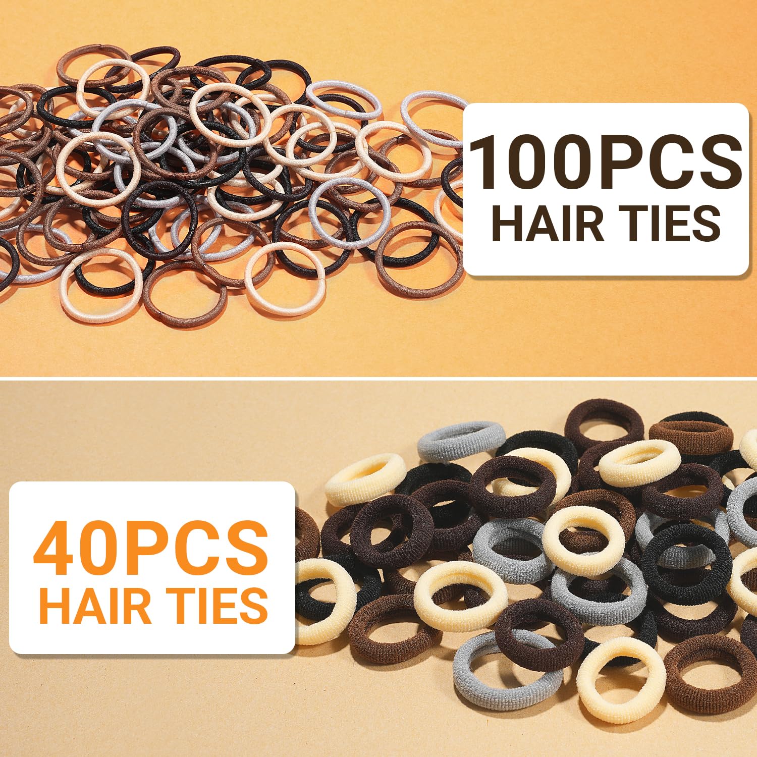 Detalle de TsMADDTs Hair Accessories Set, 6-Color Elastics, Clips and Styling Tools